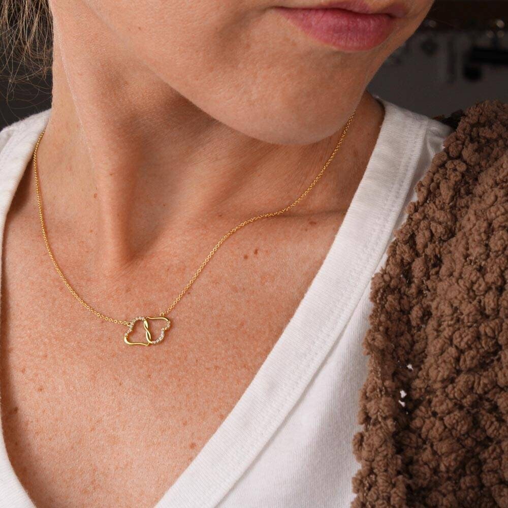 Real Gold Necklace - The ultimate gift for daughter Diamond 