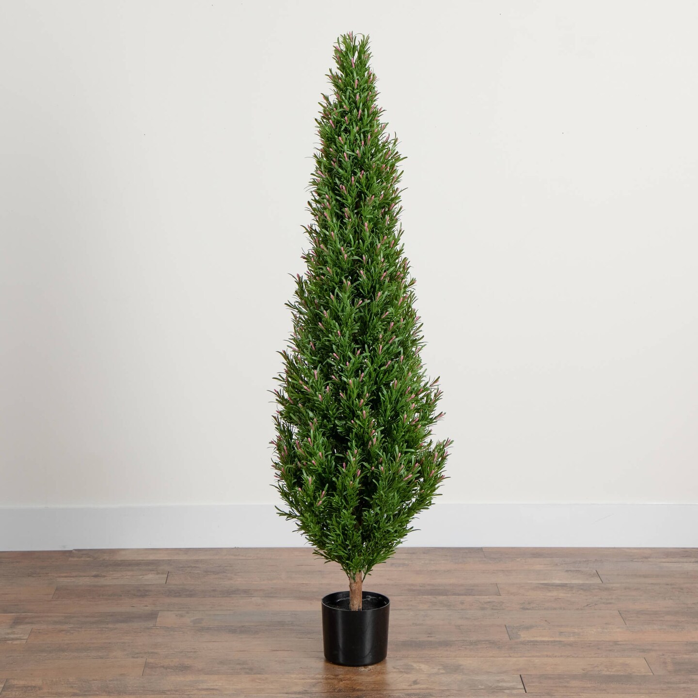 Nearly Natural Rosemary Topiary Artificial Potted Tree - 5&#x27;