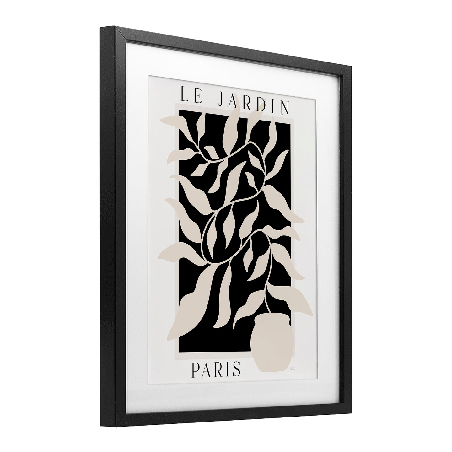 Stupell Industries Le Jardin Paris Botanicals Framed Print Under Glass, design by Natalie Carpentieri