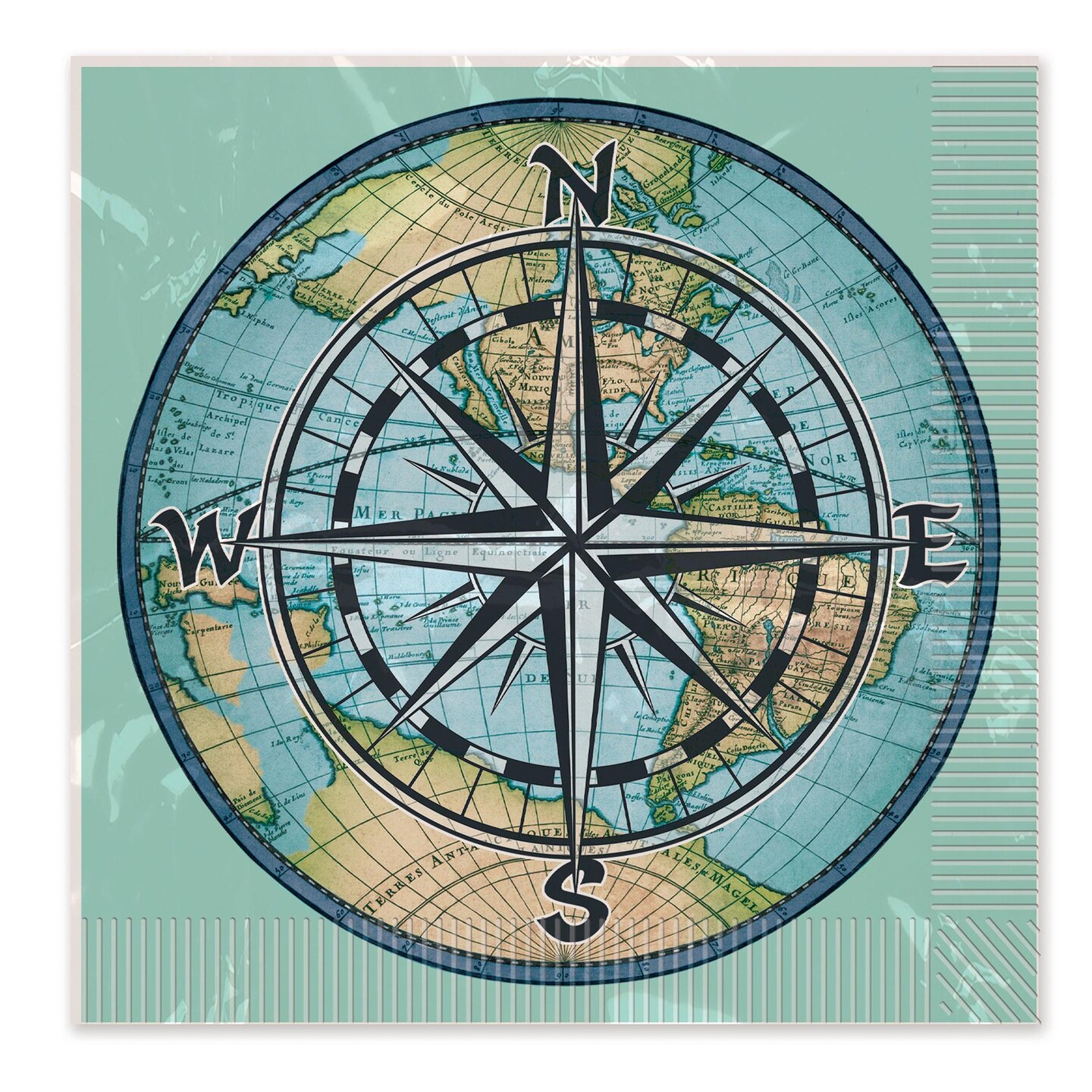 192 Pack Beistle Bon Voyage Party Luncheon Napkins