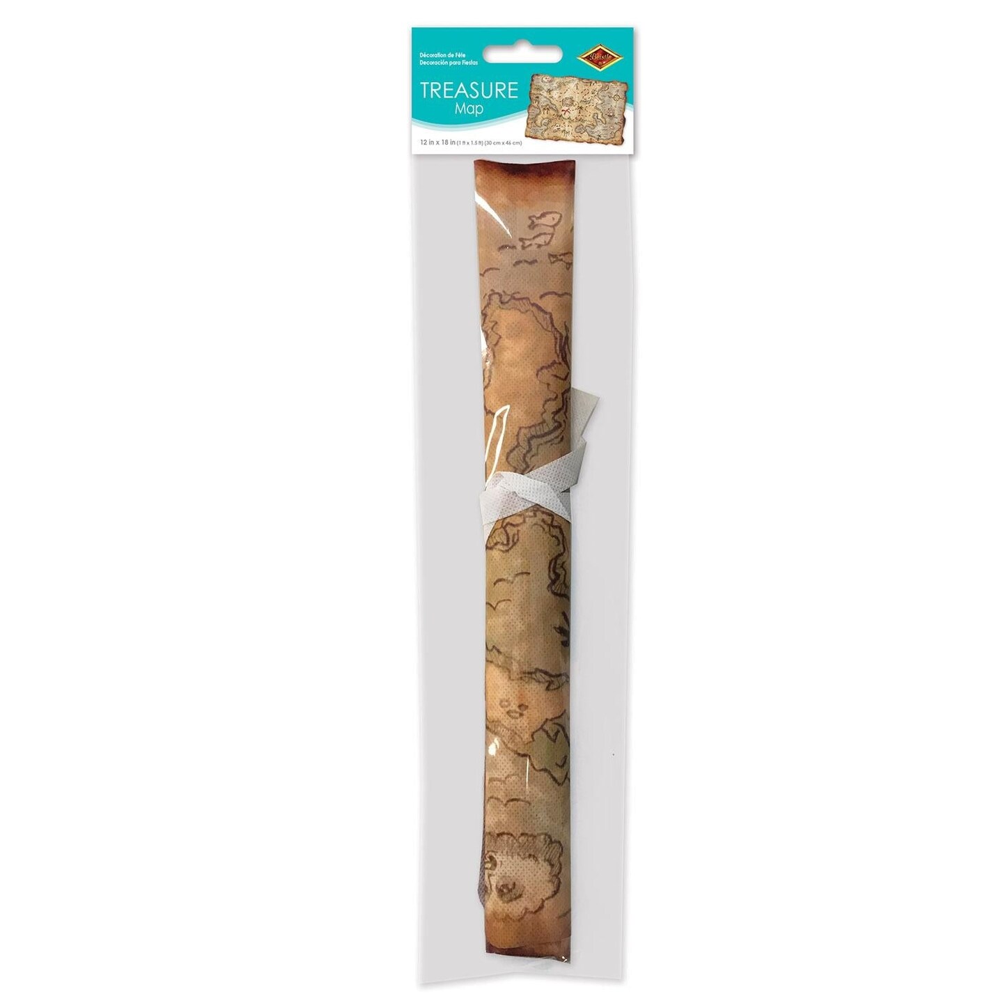 12 Pack Beistle Plastic Treasure Party Map