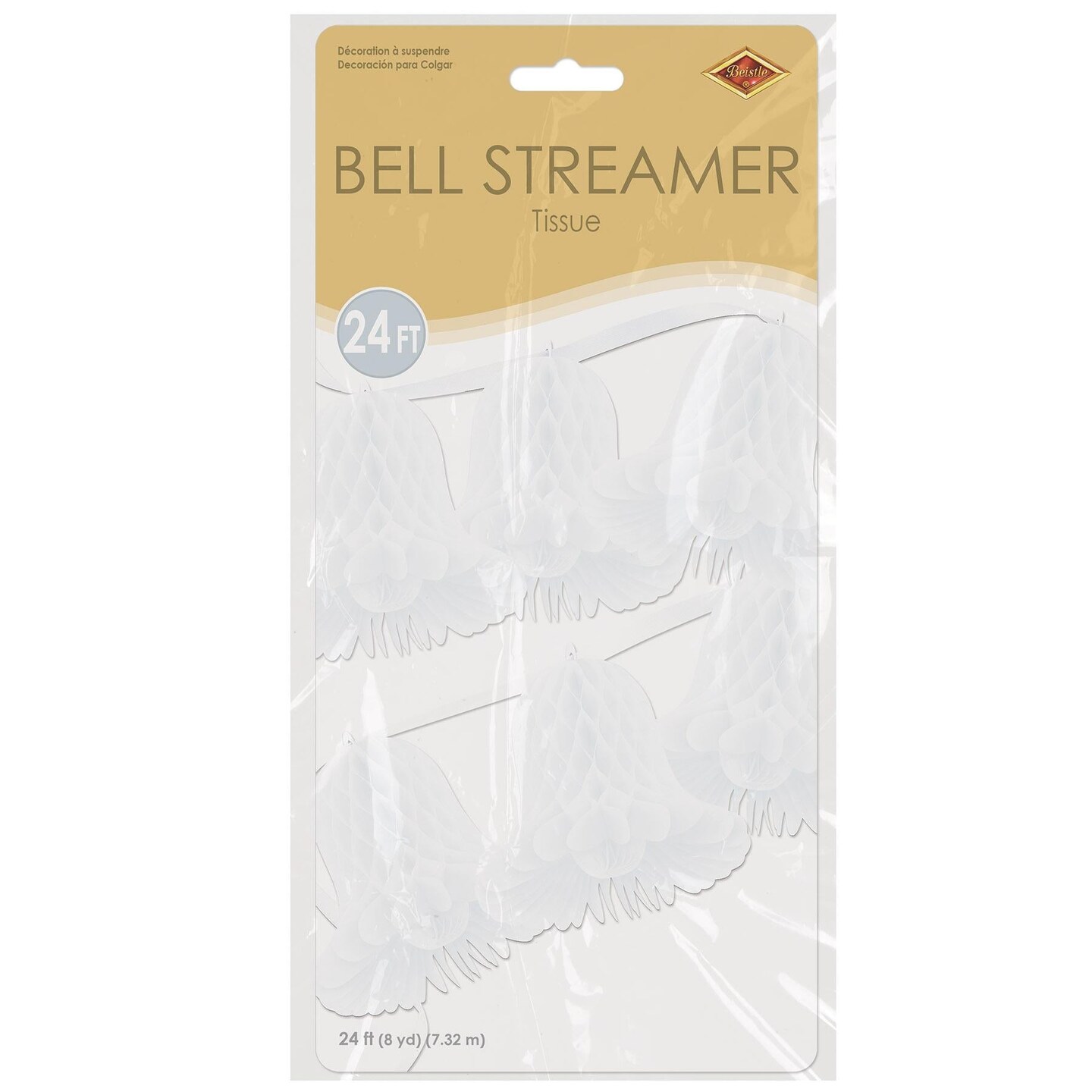 6 Pack Beistle Tissue Bell Streamer