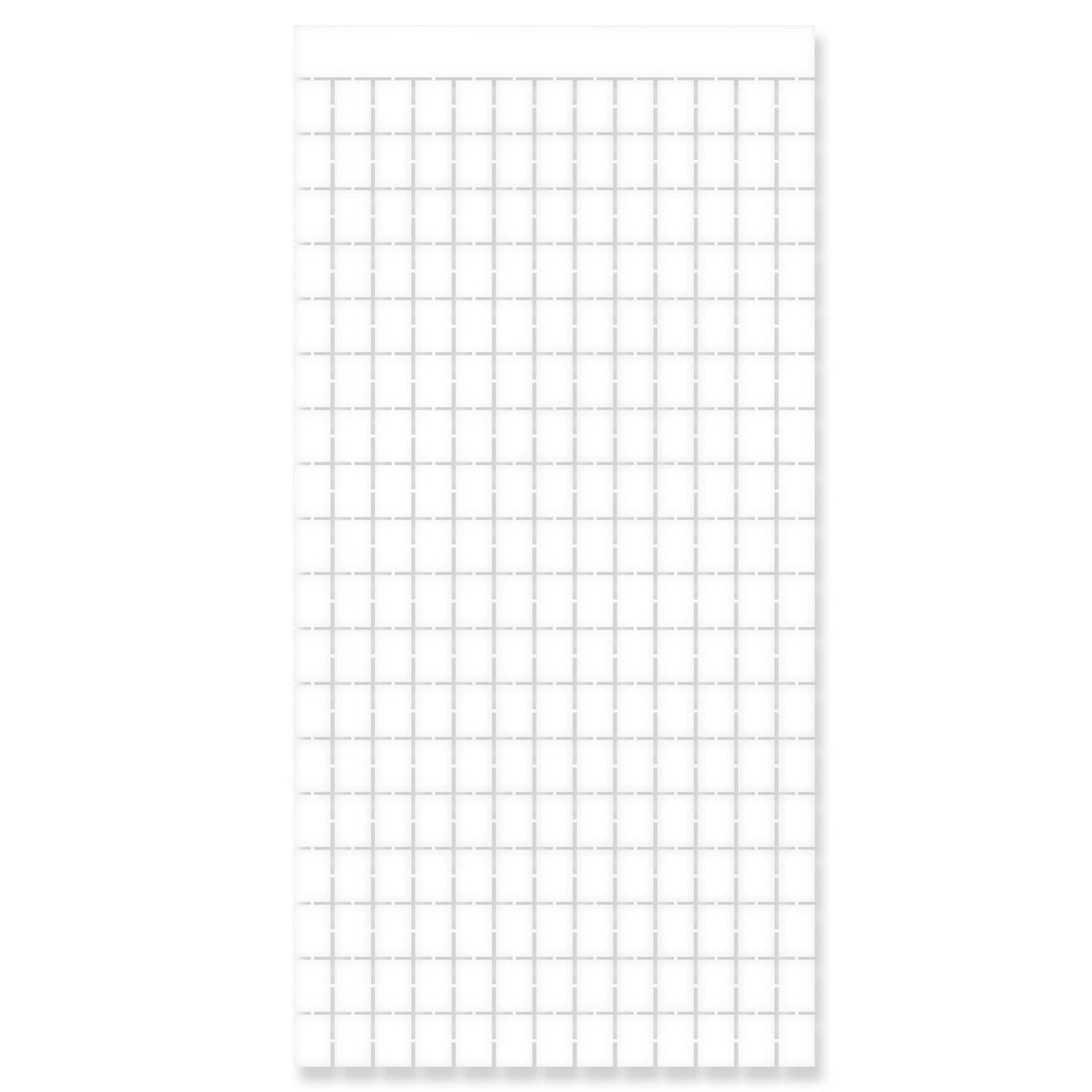 6 Pack Beistle White Metallic Party Square Curtain