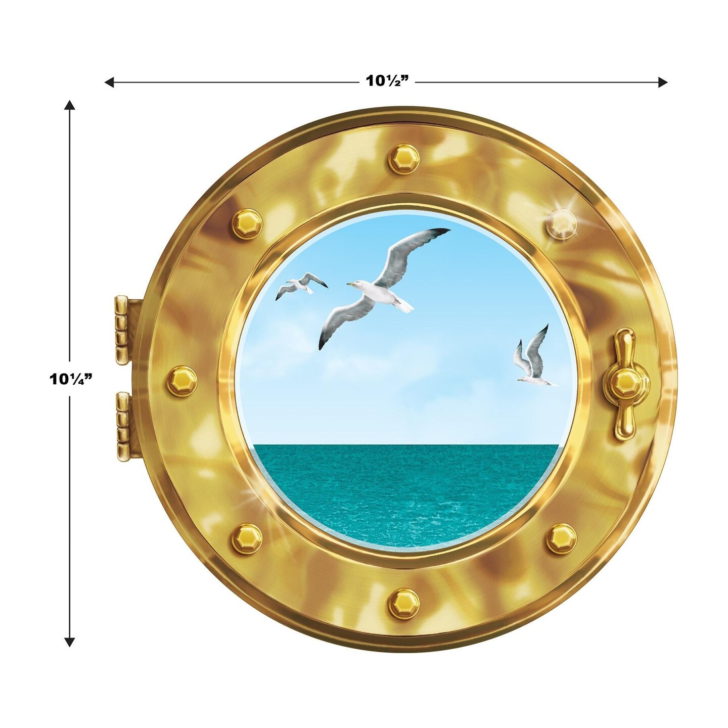 12 Pack Beistle Cruise Ship Porthole Party Peel &#x27;N Place Clings