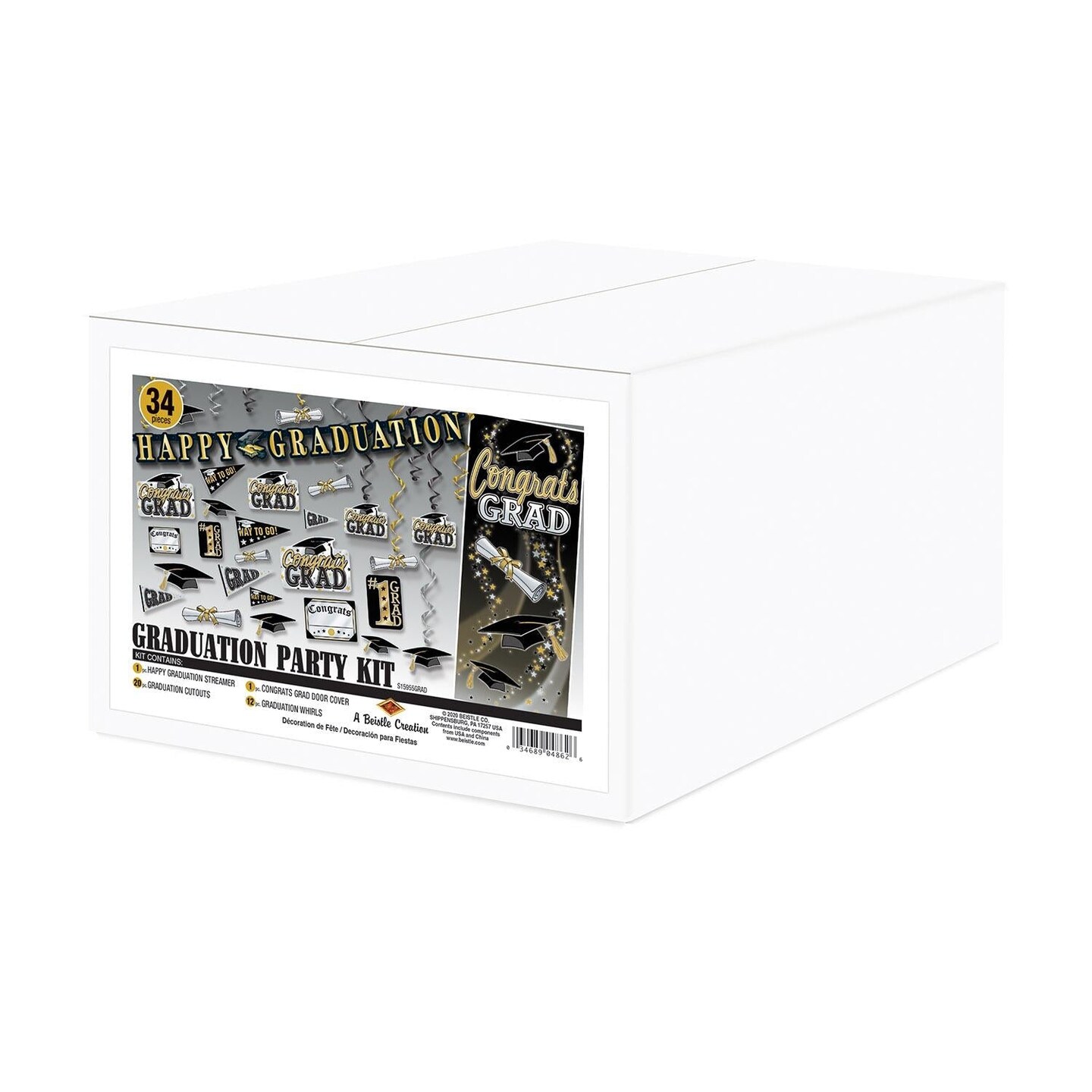 Beistle 34 Piece Graduation Party Kit