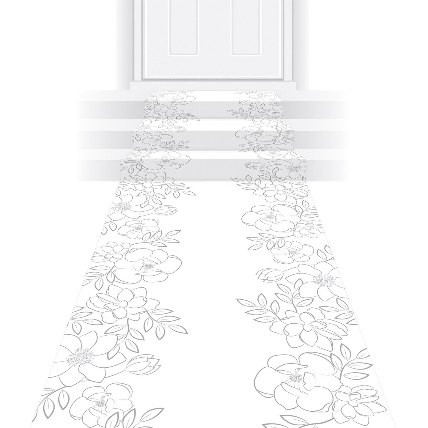 6 Pack Beistle Wedding Floral Runner