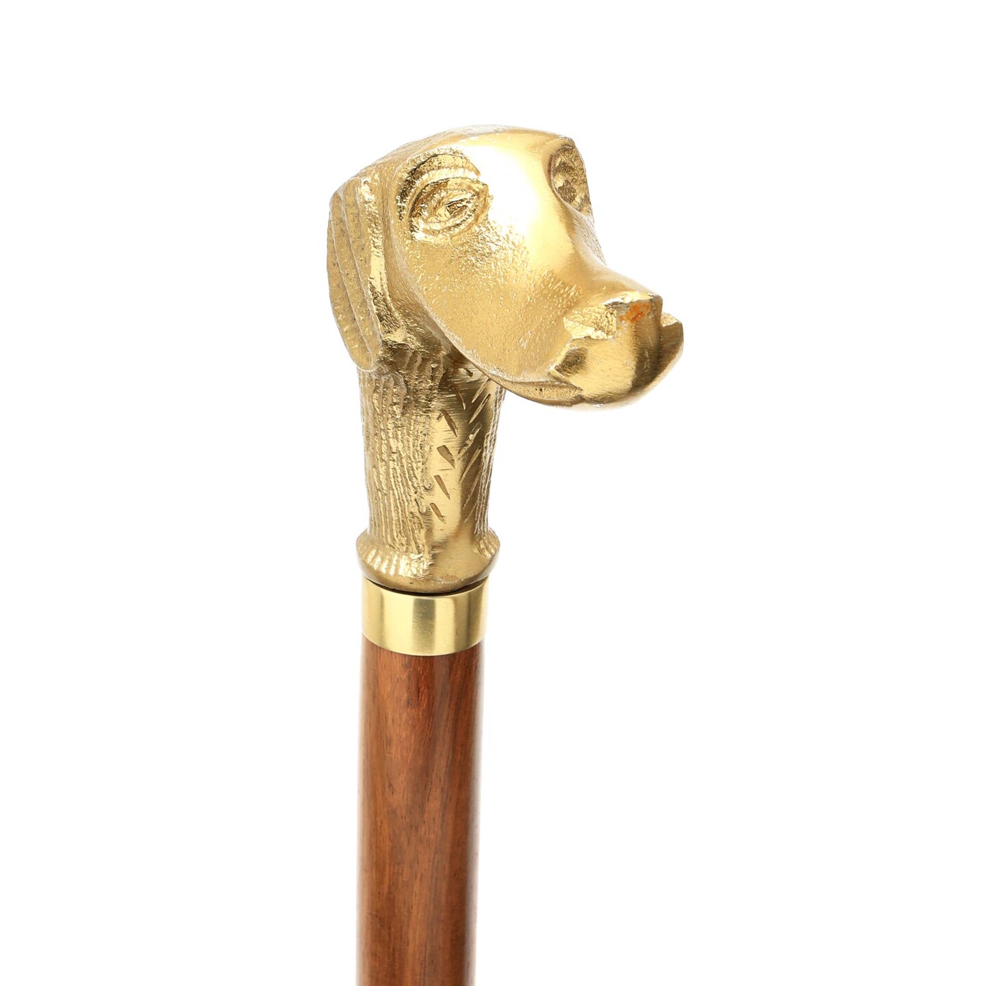 Decorative Vintage Metal Dog Design Handle Walking Stick-Walking Cane-36&#x22;