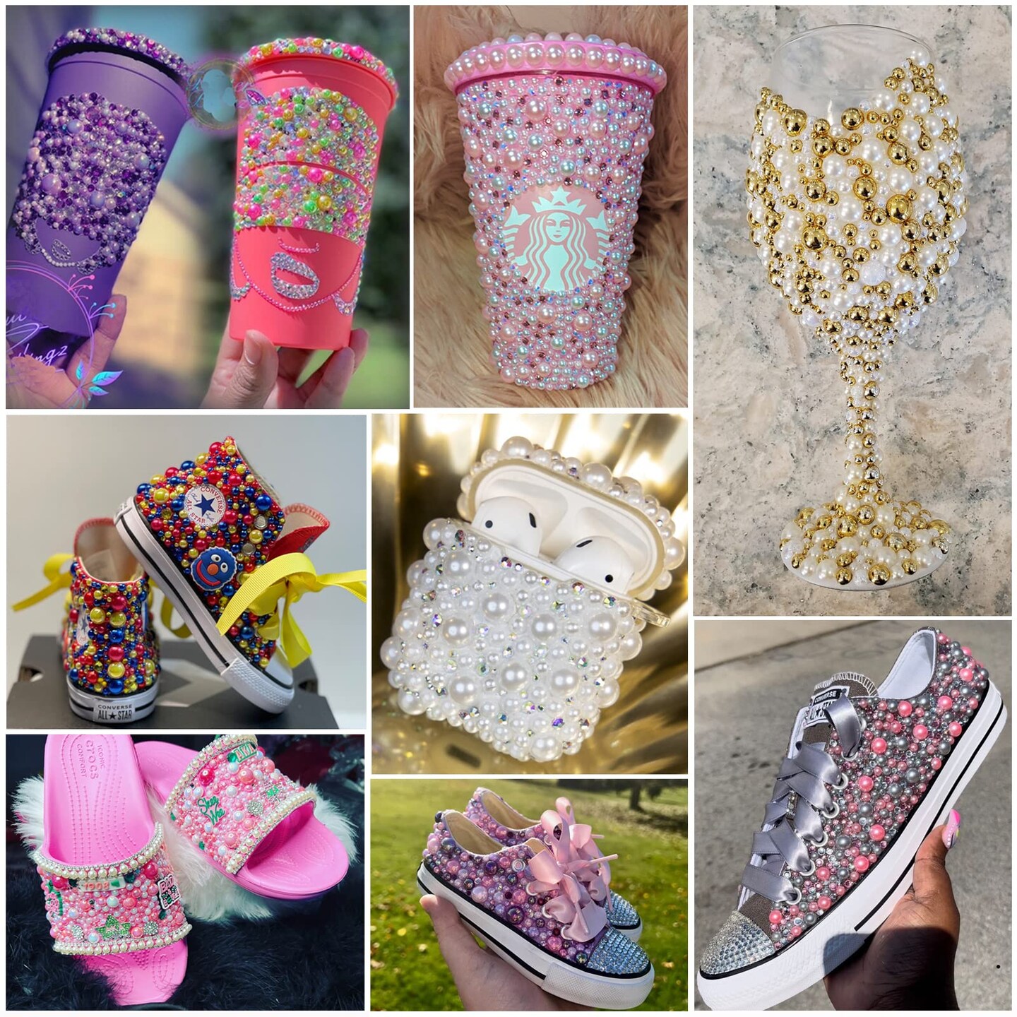 60g Mix Pearls and Rhinestones for Crafts, 2mm-10mm Pink Pearl Rhinestones for Shoes Nails Face Art, Tumbler Bedazzling Half Pearls and Rhinestones Gems, with Picker Pen