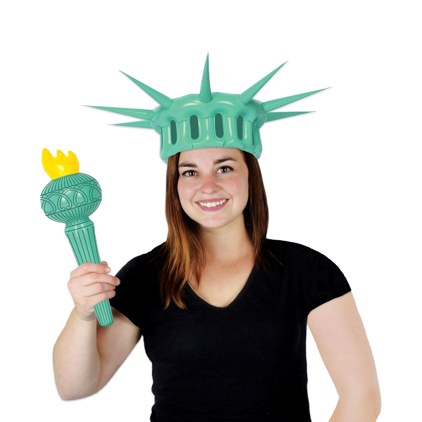 Beistle Bulk Inflatable Statue Of Liberty Wearable Set - 6 Sets