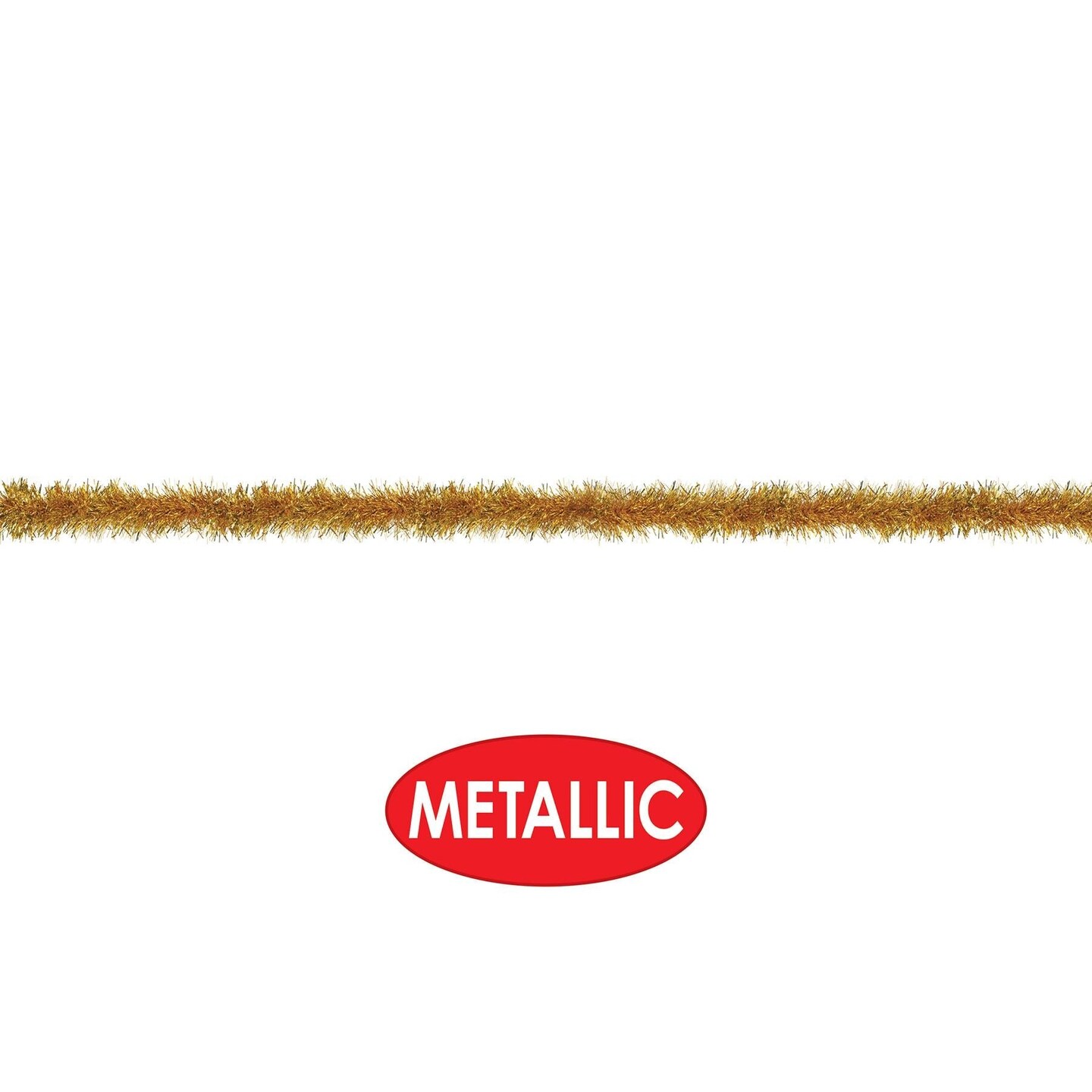 Beistle 100 ft Christmas Gold Tinsel Garland Decoration