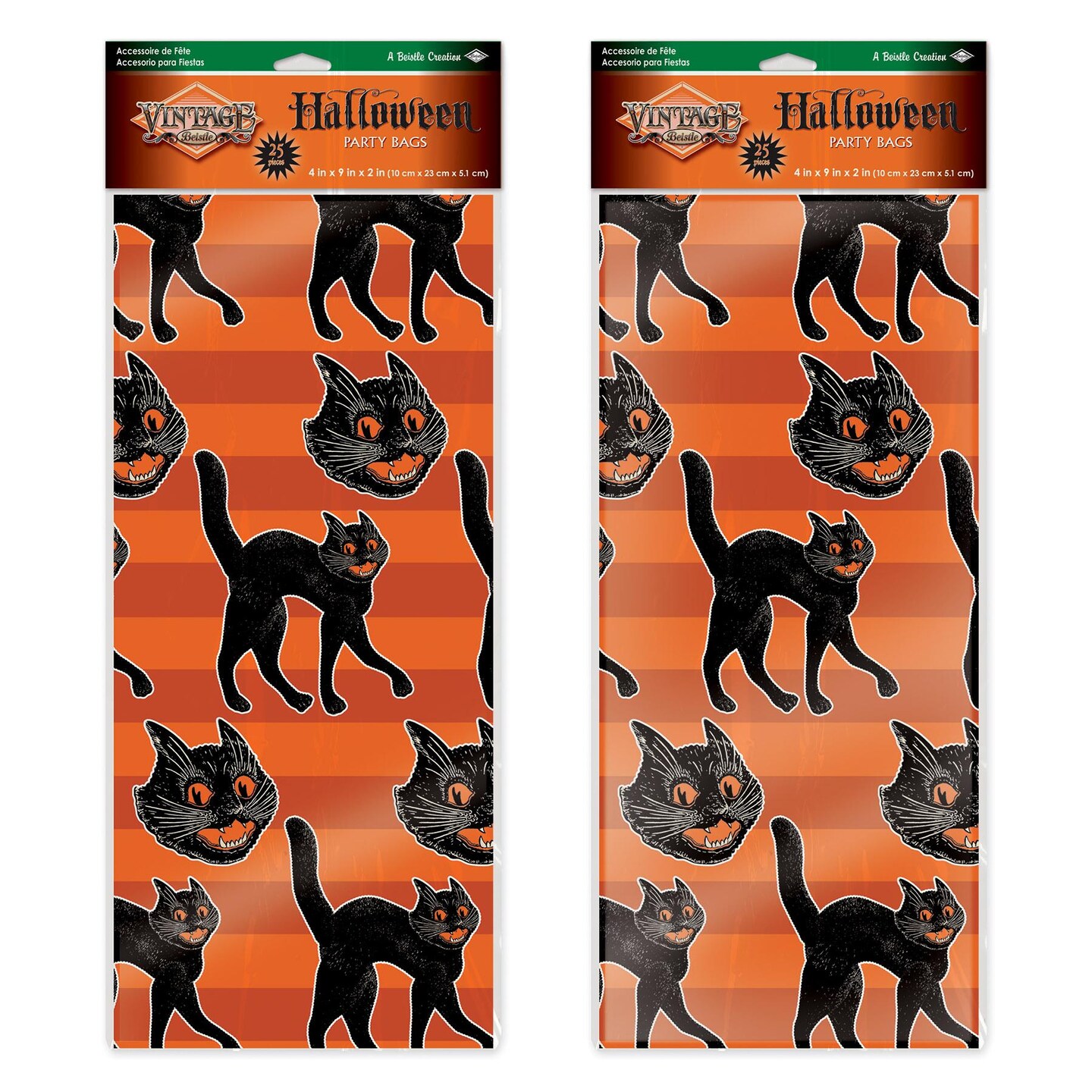 300 Pack Beistle Vintage Halloween Cello Bags