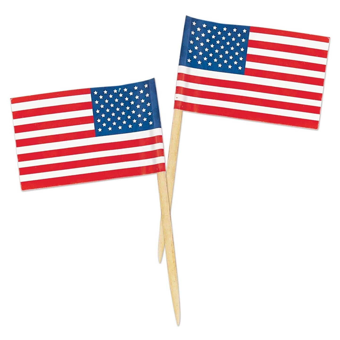 600 Pack Beistle Packaged U S Flag Party Picks
