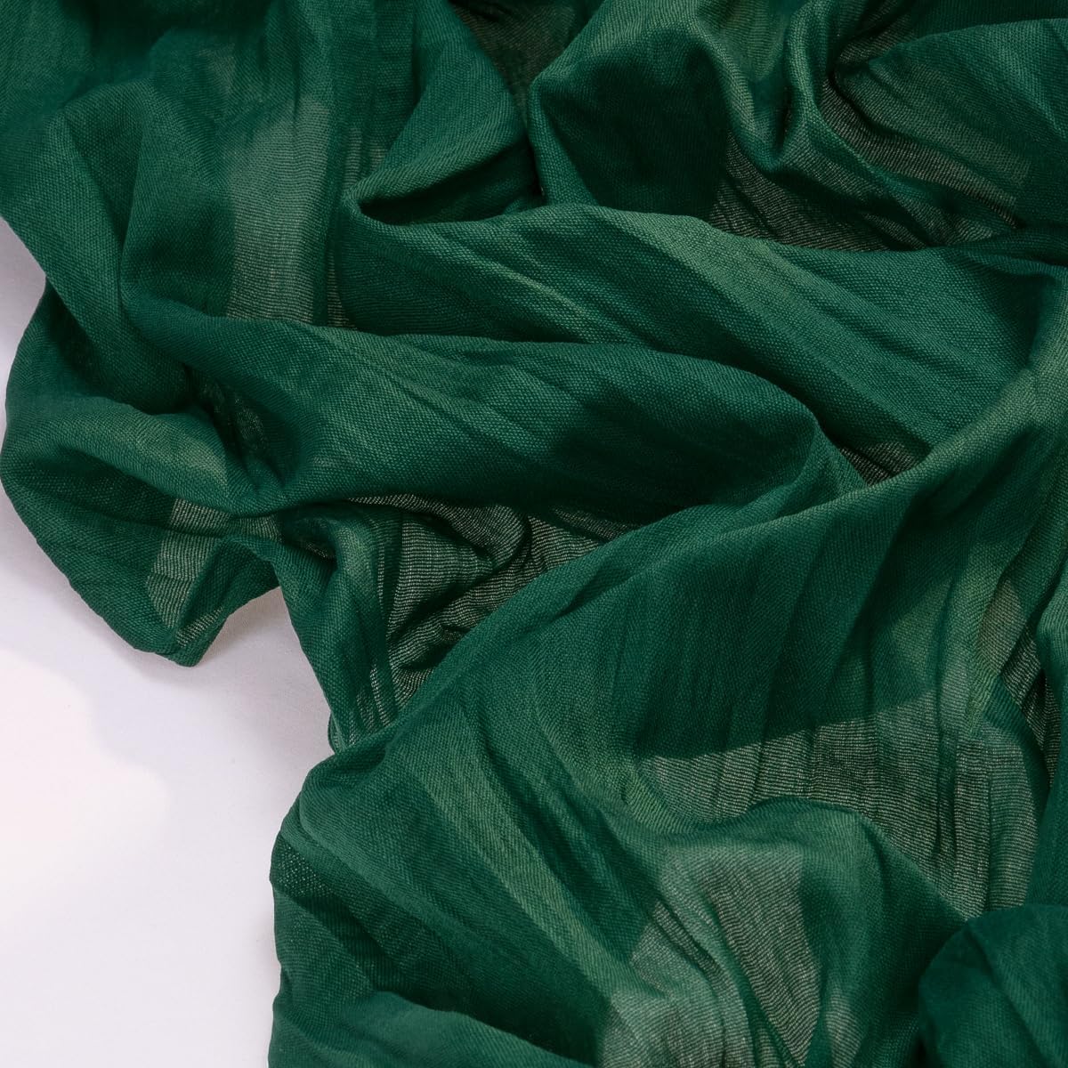 Emerald Green St Patricks Day Easter Cheesecloth Table Runner Boho Rustic Gauze 120 inch 10FT Cheese Cloth Runner for Wedding Party Baby Shower Decor