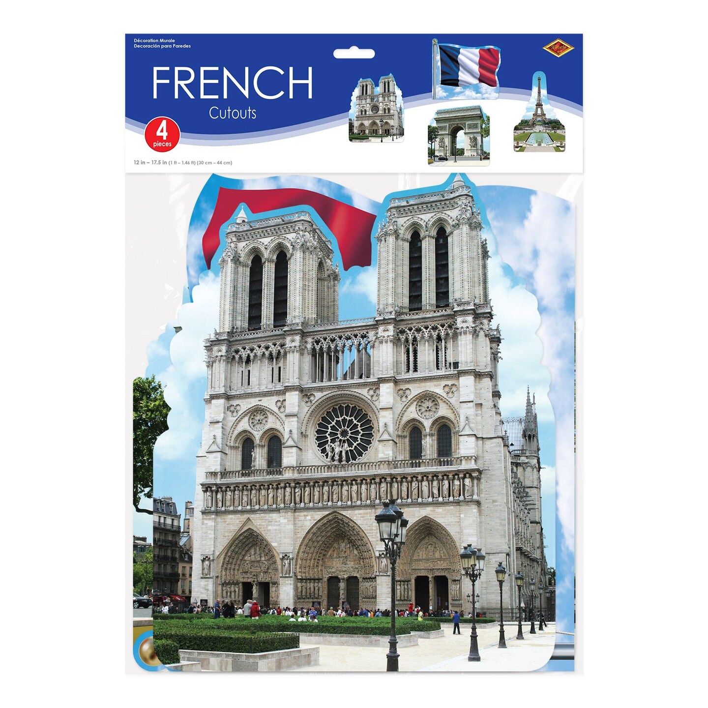48 Pack Beistle French Cutouts printed 2 sides