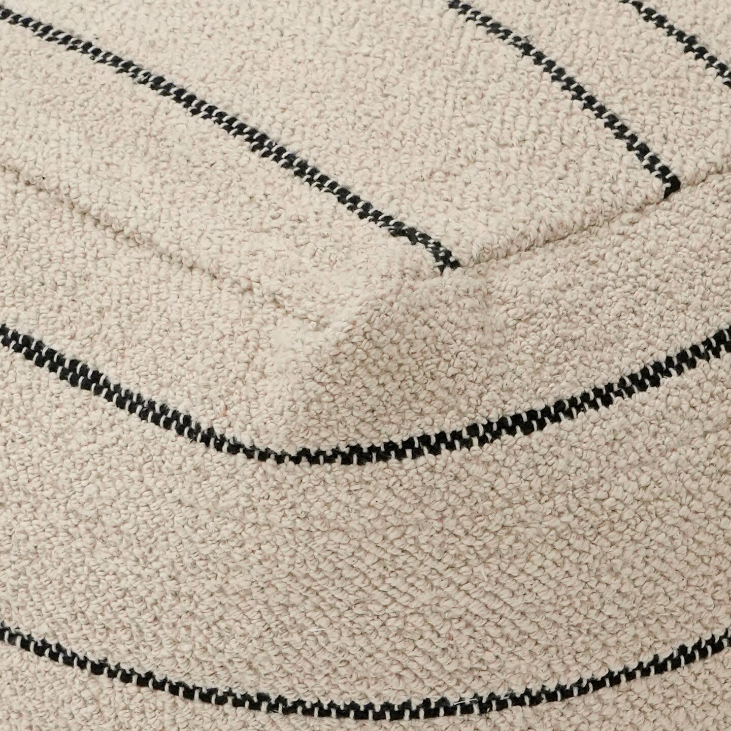 Artisan Weave Pouf 18&#x22;x18&#x22; - Decorative Pouf for Living Room, Bedroom, &#x26; Home Decor