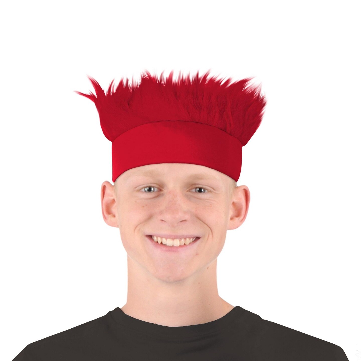 12 Pack Beistle Hairy Headband - red