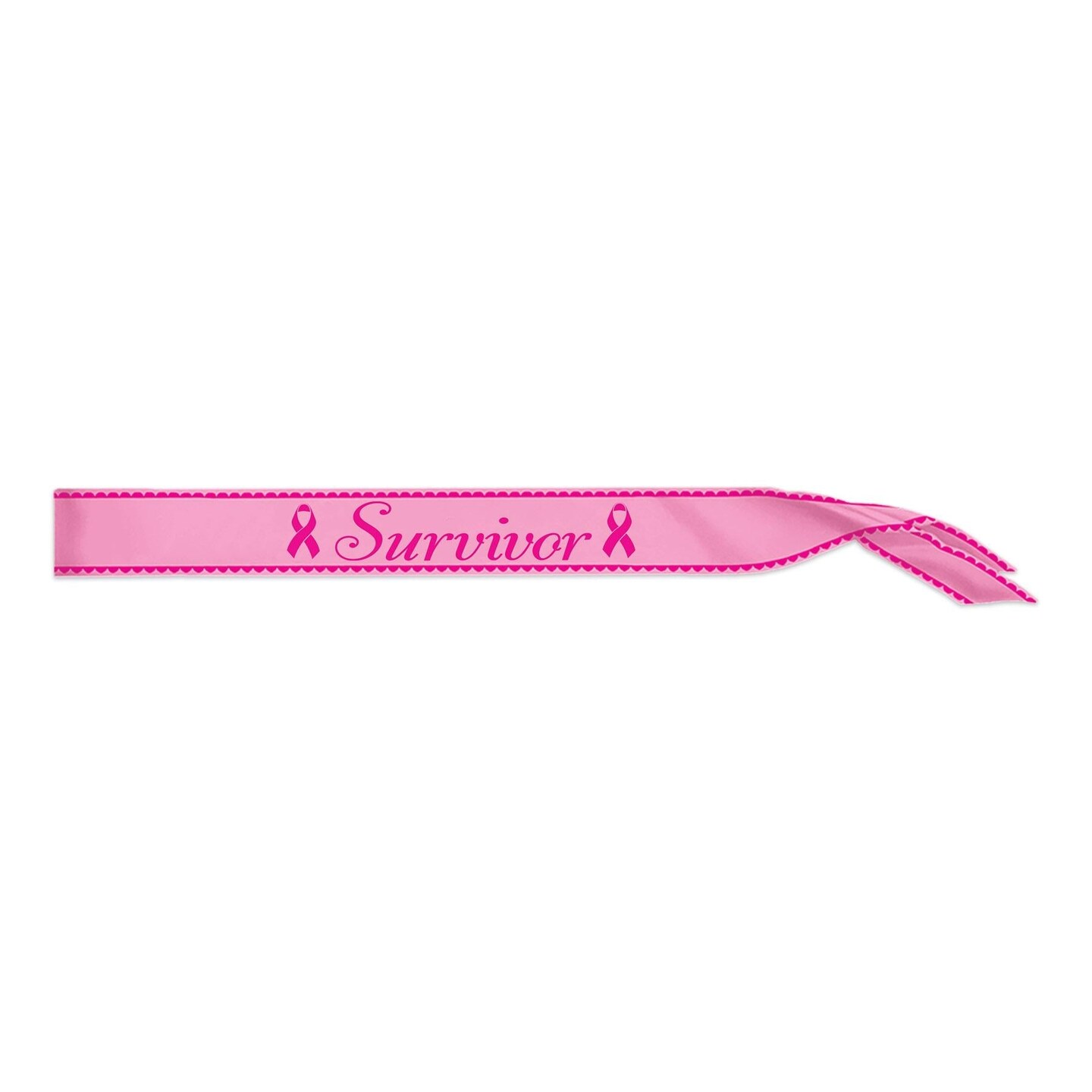 Beistle Pink Ribbon Dekorationsband – 50 Fuß (ca. 15m), Wetterfestes Polyband Mit Rosa Schleifenprint