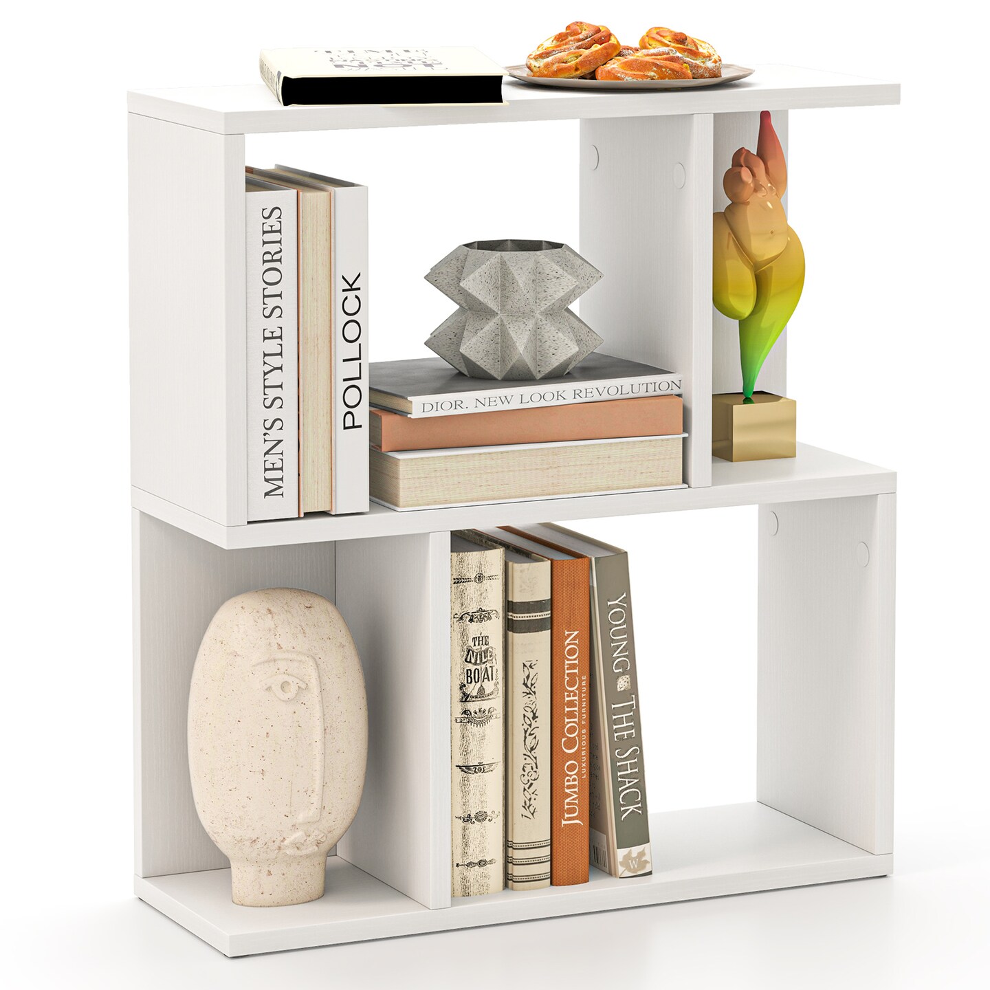 3-Tier Freestanding Display Bookshelf with Open Storage Space Ideal for Entryways or Living Rooms