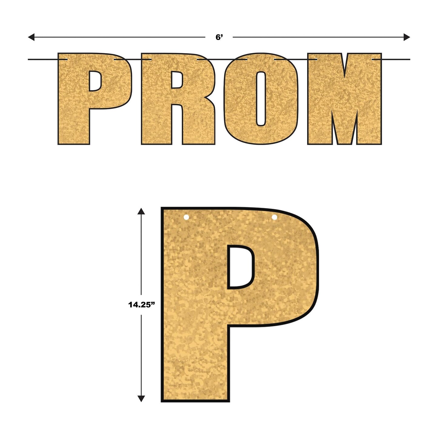 12 Pack Beistle Prom Party Streamer- Gold