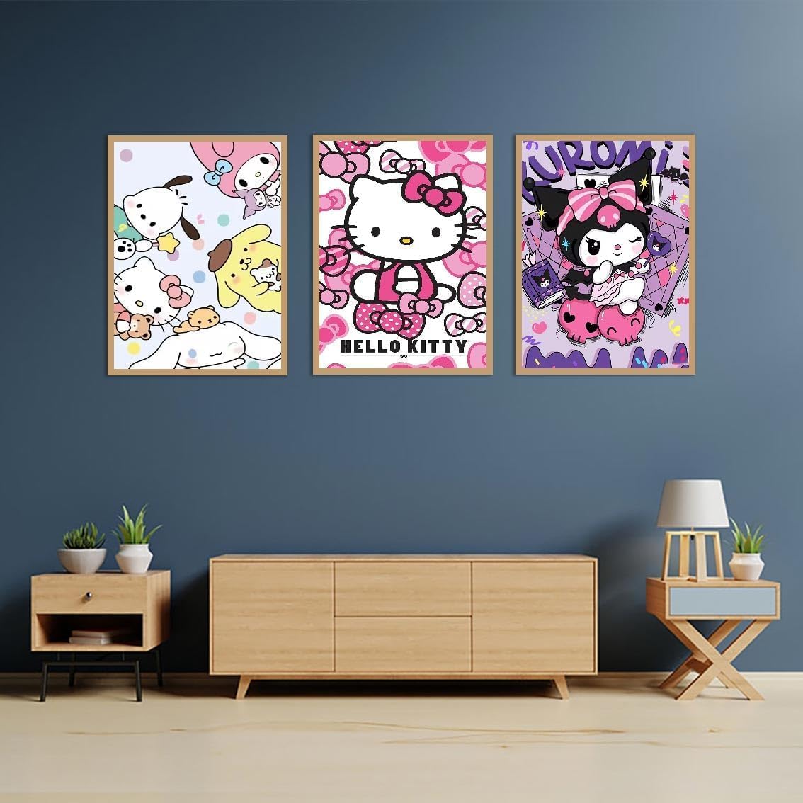 Diamond Painting Kits for Adults - 3 Pack Cartoon 5D Diamond Art Kits Full Drill Diamond Dots Paintings with Diamonds Gem