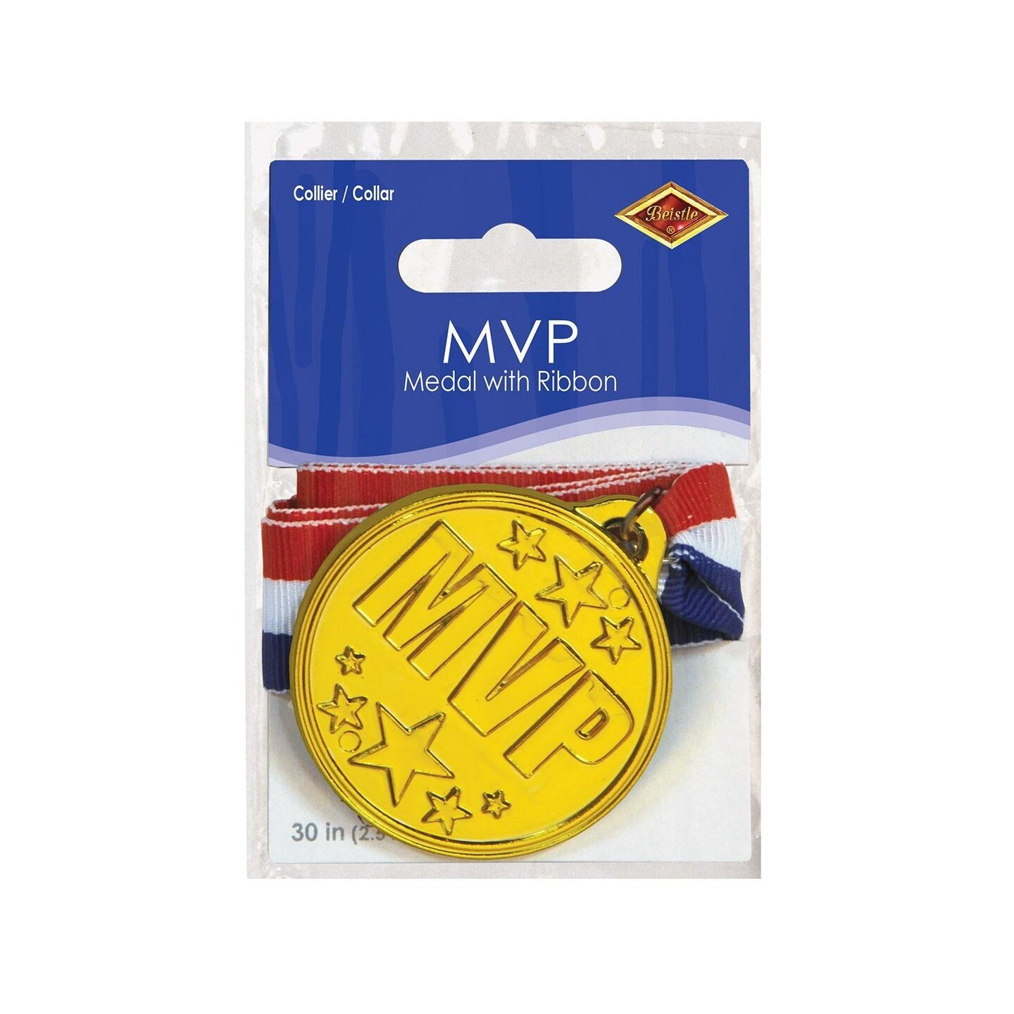 12 Pack Beistle MVP Medal with Ribbon