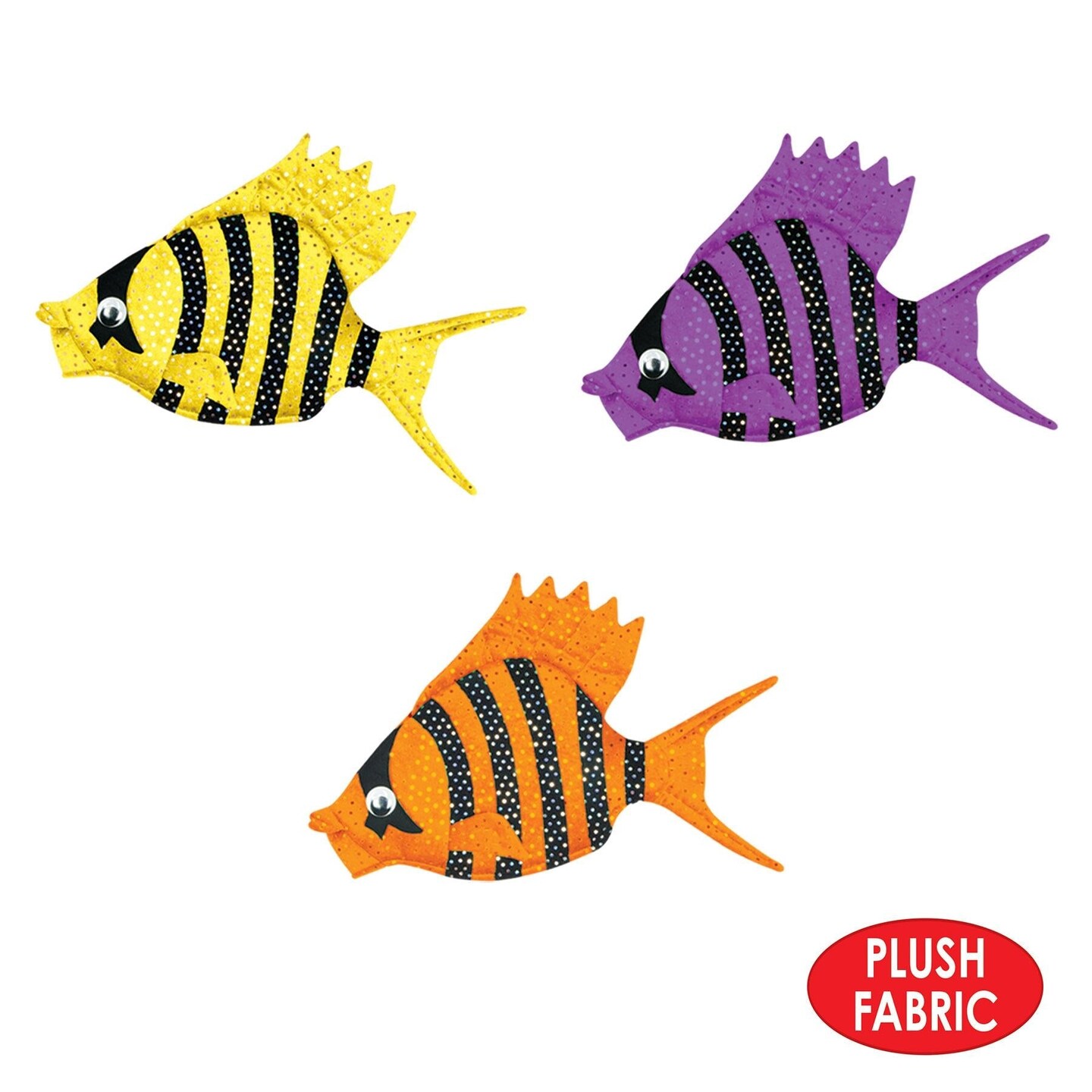6 Pack Beistle Plush Luau Fish Hat
