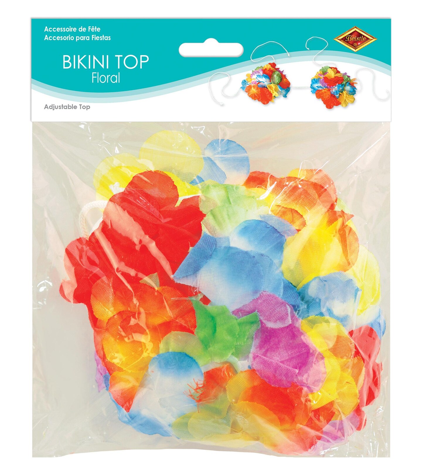 12 Pack Beistle Luau Party Floral Bikini Top
