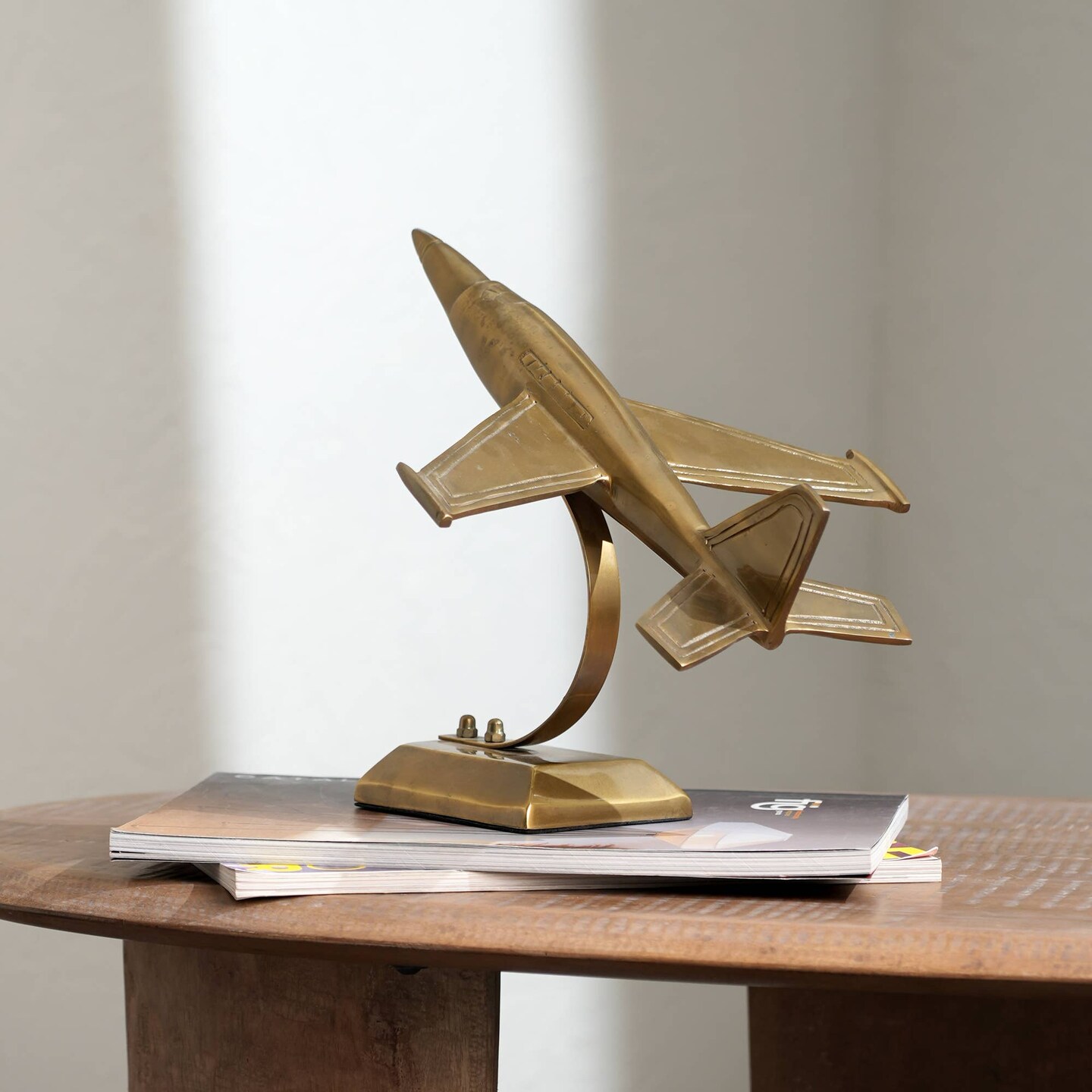 Aluminum Rocket Decorative Sculpture - 11.5&#x22;x6&#x22;x9&#x22;