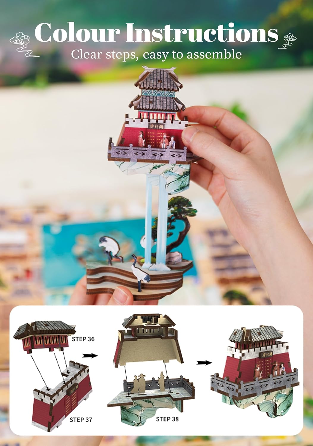 Book Nook Wizardi Miniature - Su Dongpo&#x27;s Life Roombox Kit