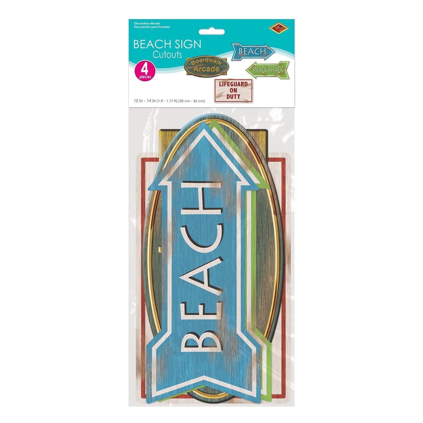 48 Pack Beistle Luau Party Beach Sign Cutouts
