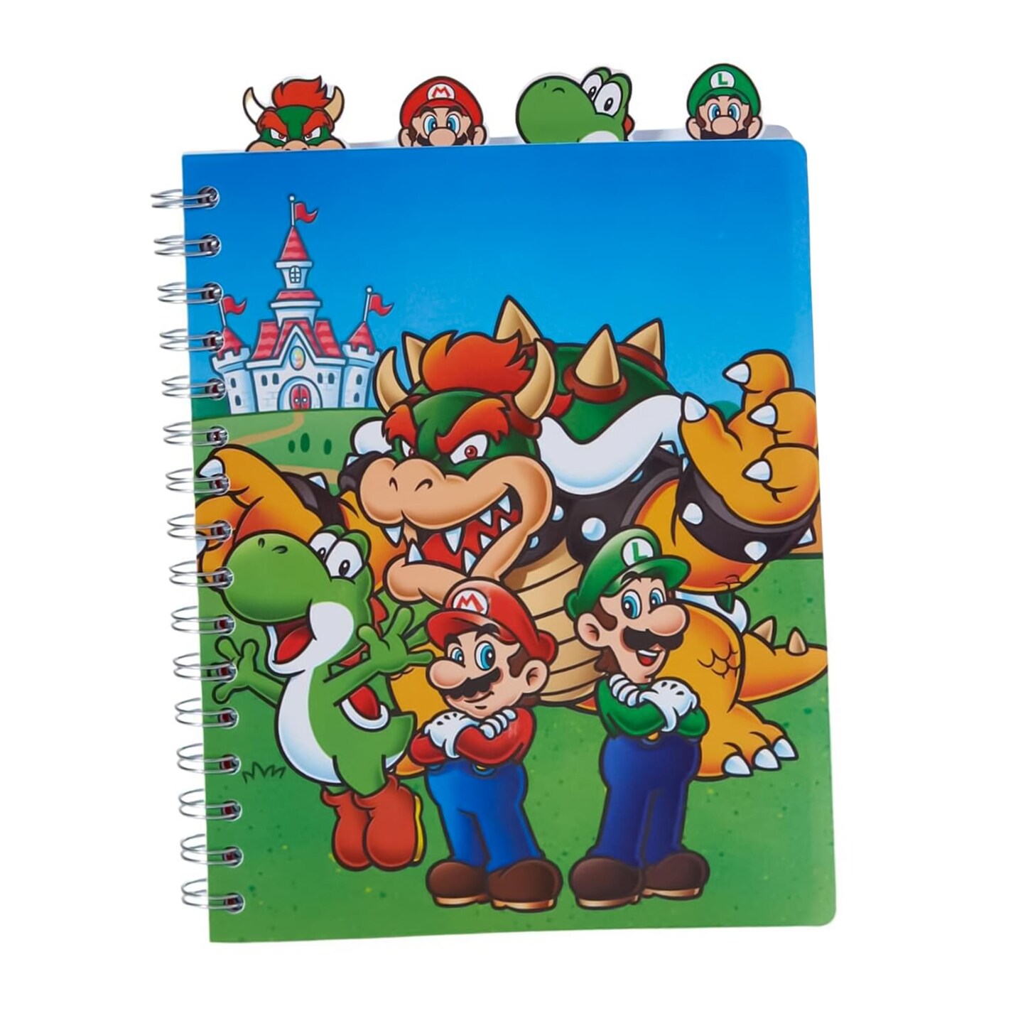 Super Mario Bros. 7 x 8 Inch Spiral 4-Tab Notebook | 96 Lined Pages ...