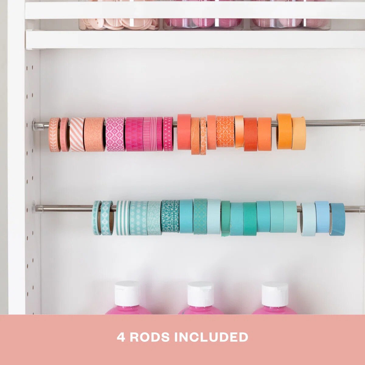 DreamBox Craft Storage Cabinet with Table - Deluxe Crafting Cabinet & Closet Organizer with Drawers, Totes & Folding Design | Create Room Original ScrapBox Craft Cabinet