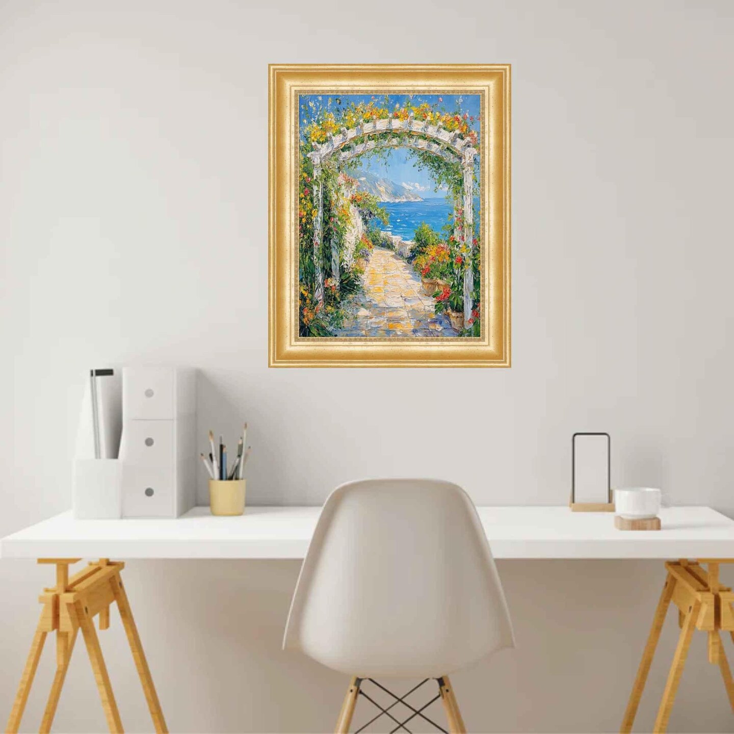 Scoop Beaded Gold Picture Frame 24x36 frame