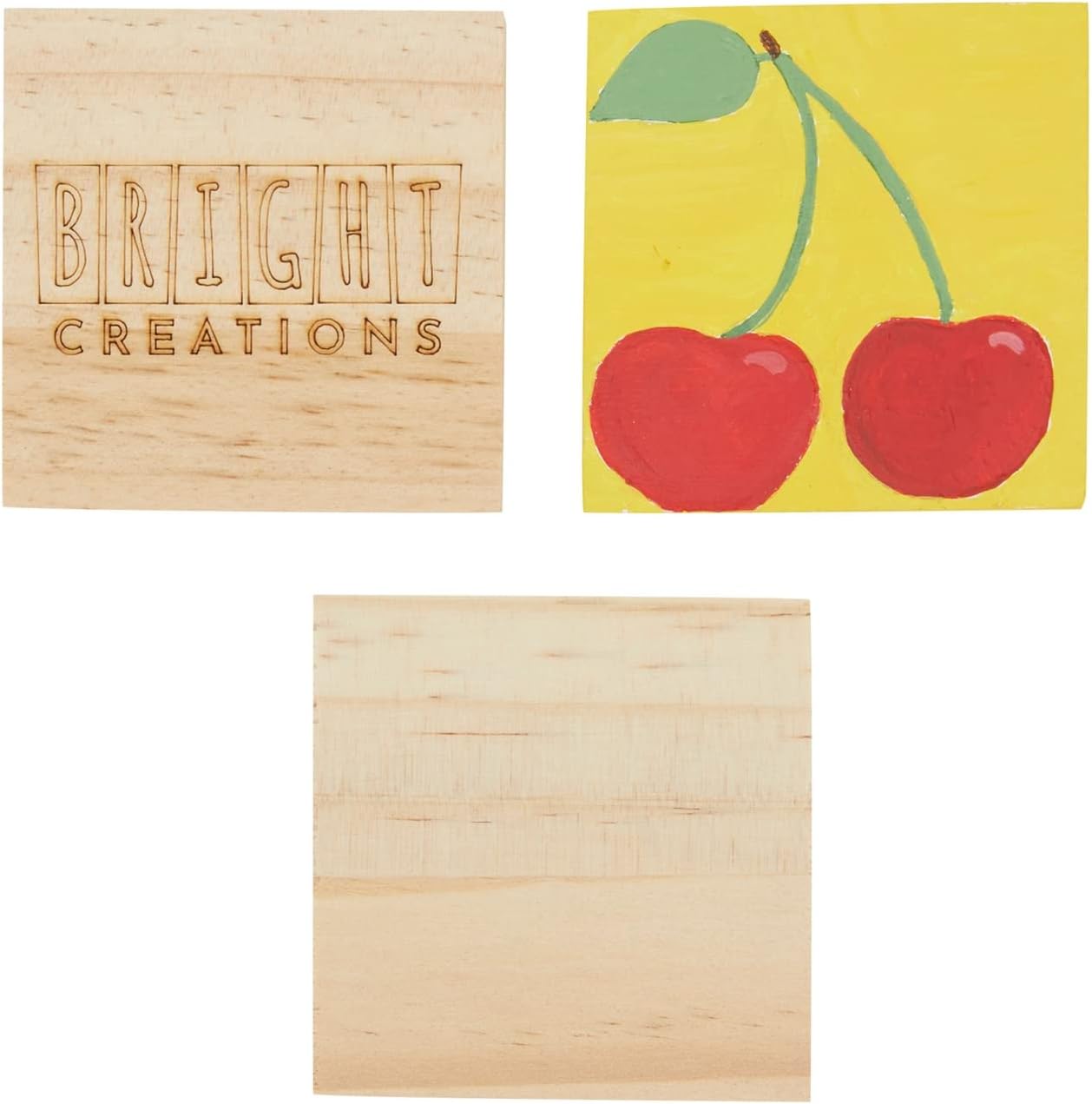 Pack of 15 - 1/4 inch Thick for Wood Burning, Engraving (3 x 3 Inches)