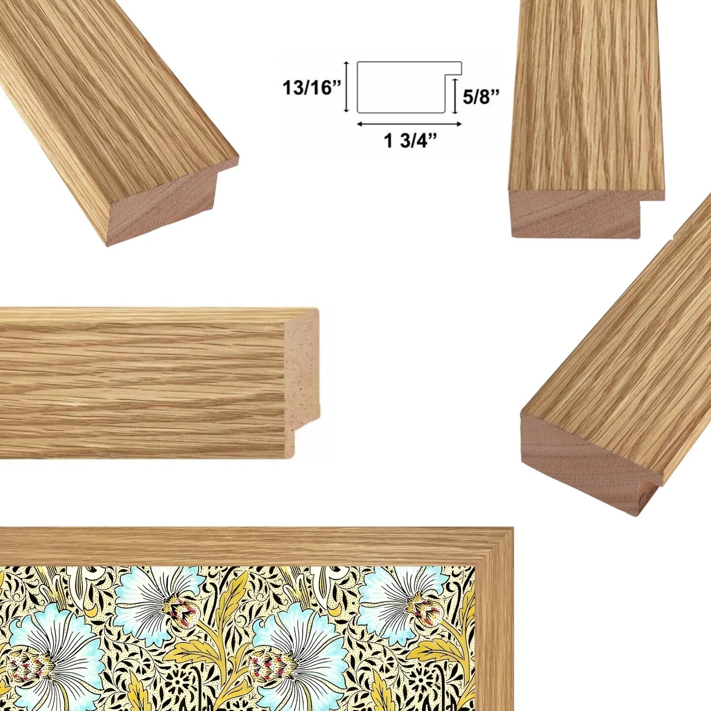 Large Framed Corporate Office Decor Wall Art Canvas 40x60 Inch - William Morris