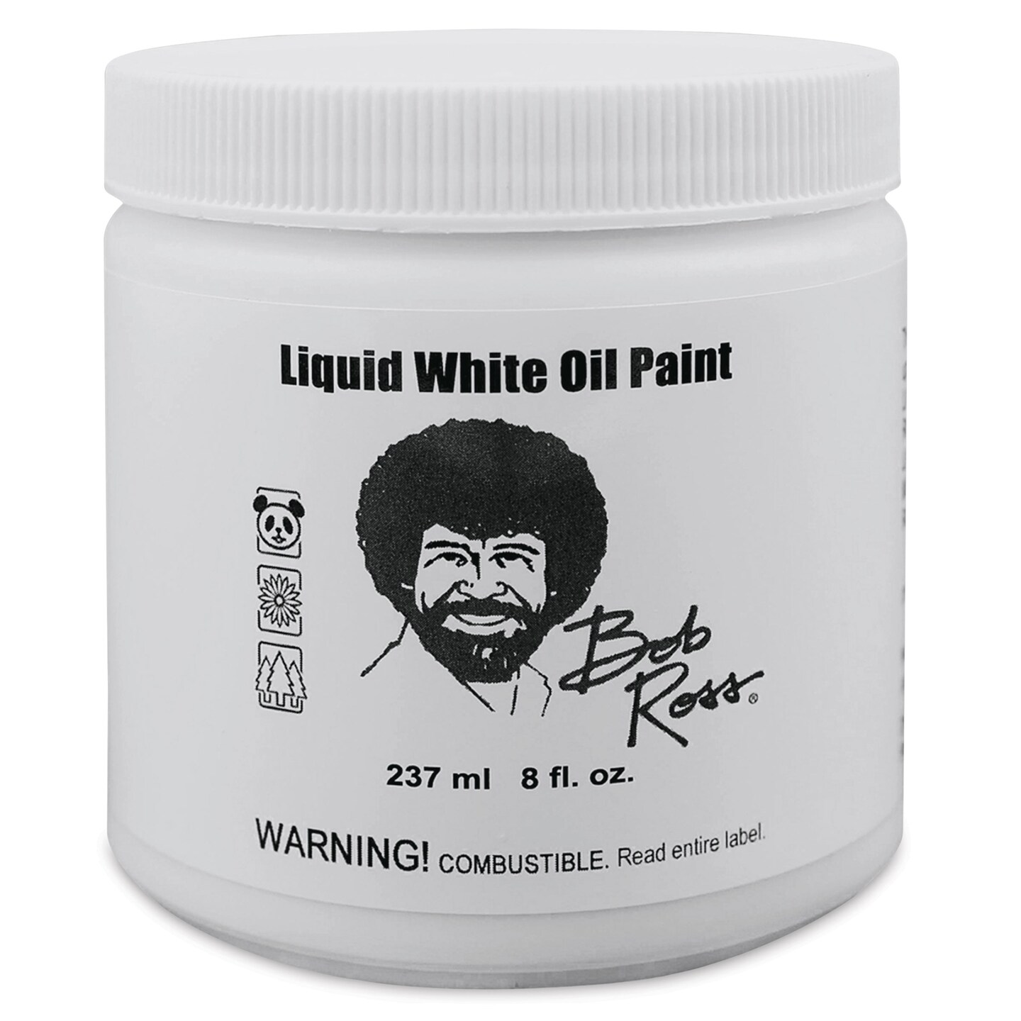 Bob Ross Liquid Medium - White, 8 oz jar