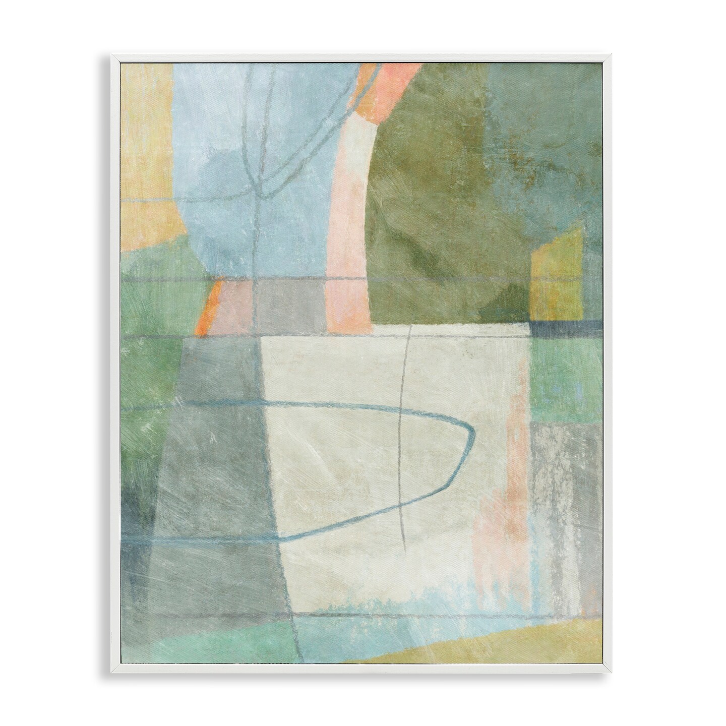 Stupell Industries Scribble on Shapes Framed Giclee Wall Art Design by Suzanne Nicoll