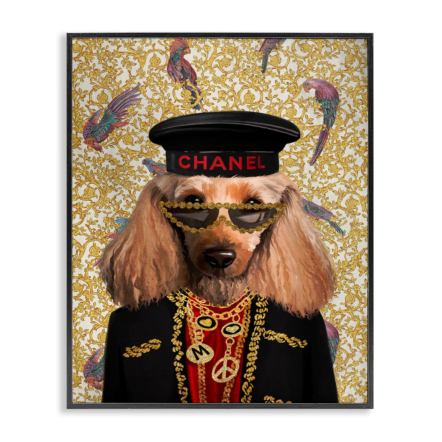 Stupell Industries Fashion Brand Dog Framed Giclee Wall Art Design by Svetlana Aleynikova