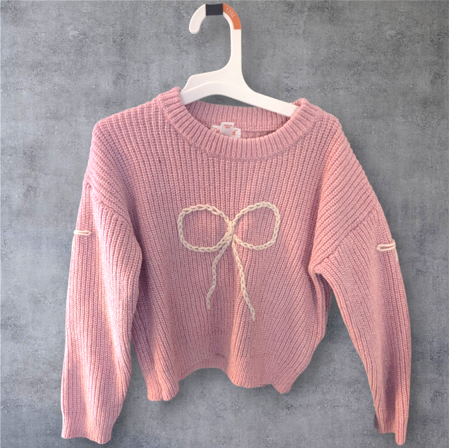 Embroidered Bow Sweater, Baby Girl Clothing, Girl Birthday Gift, Christmas Sweater for Baby Girl Outfit for Family Photo, Bows, Embroidery product 4