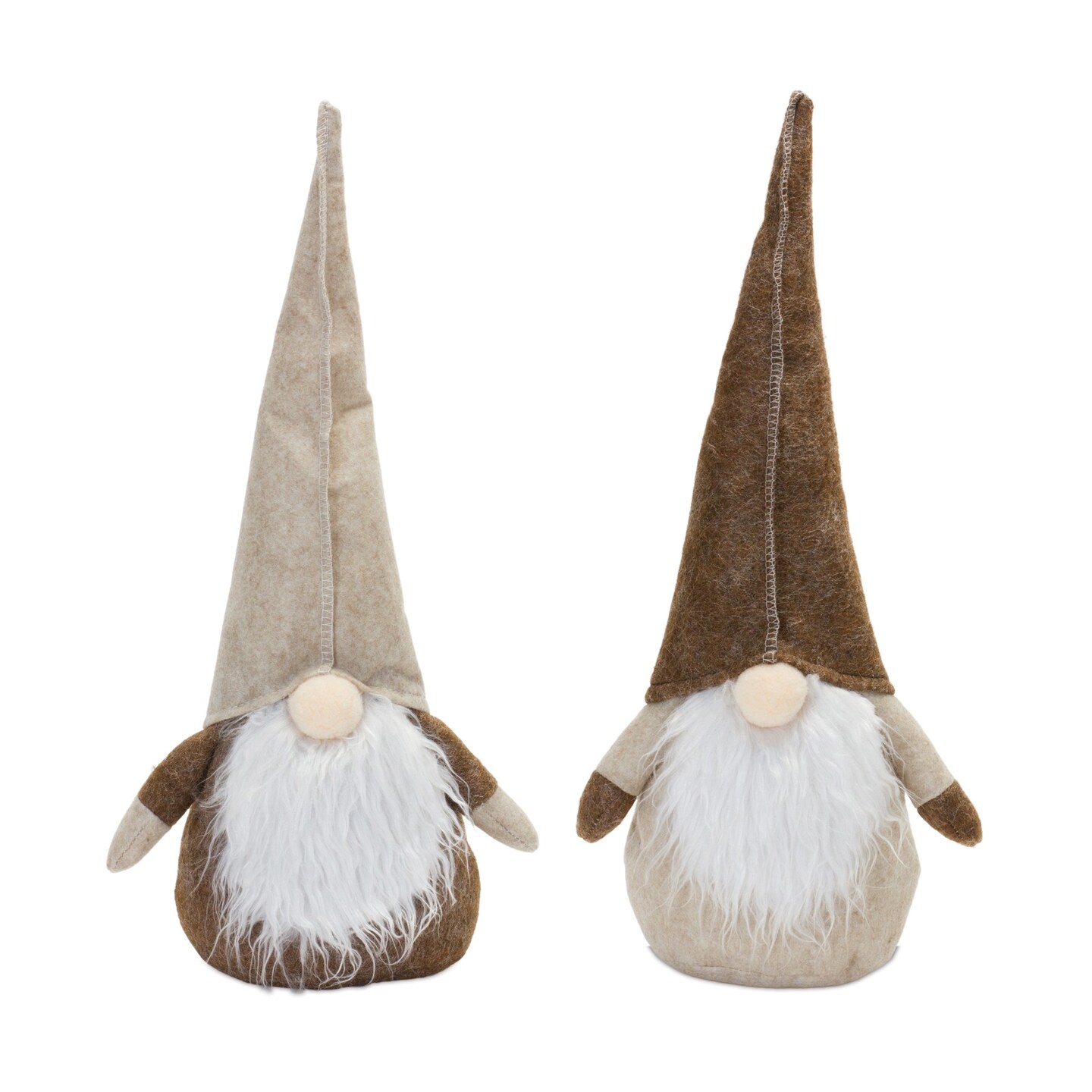 Melrose Bearded Gnomes with Long Hat Christmas Figurines - 17&#x22; - Set of 2