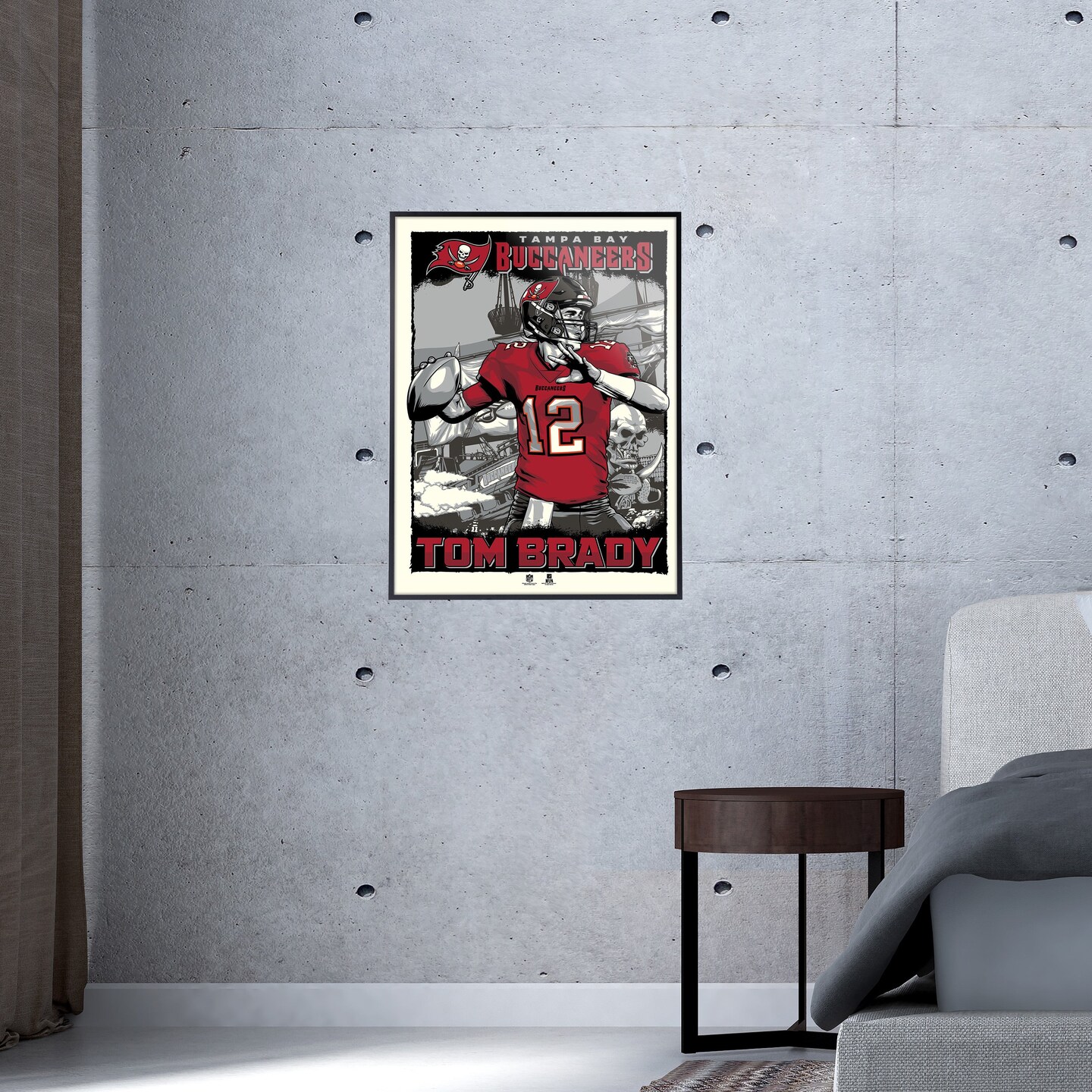 Phenom Gallery Tampa Bay Buccaneers Tom Brady 18&#x22; x 24&#x22; Deluxe Framed Serigraph