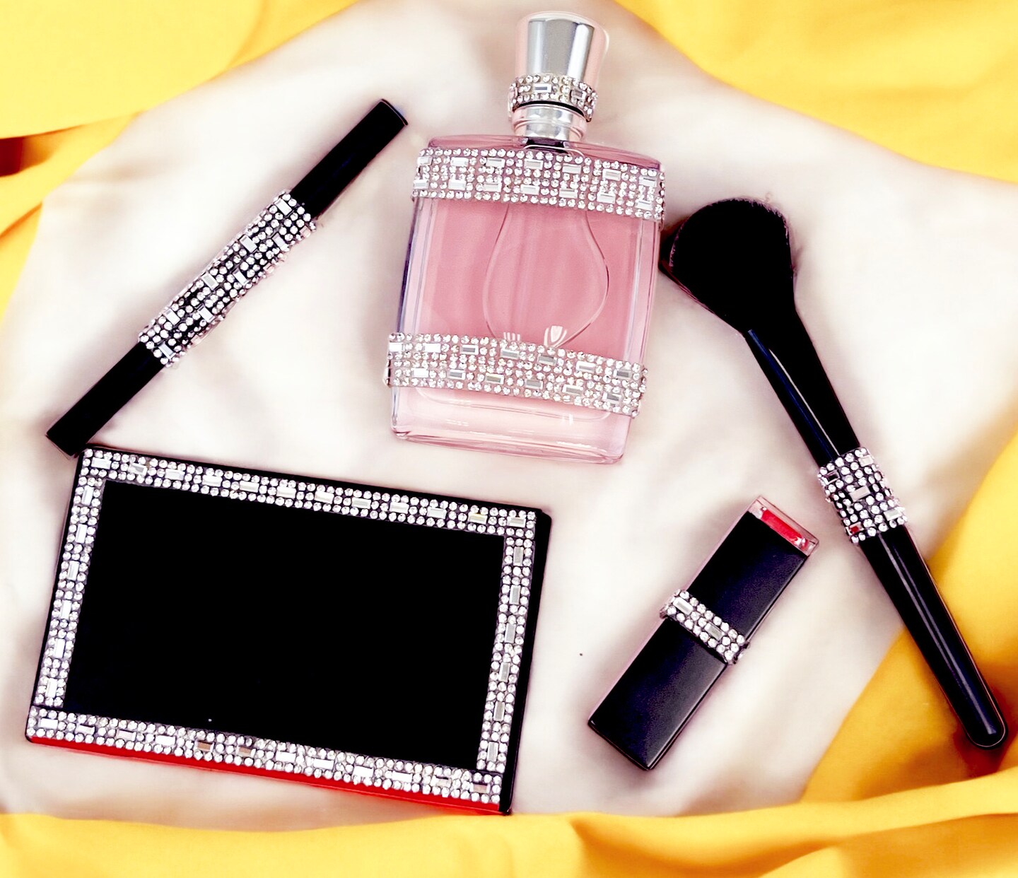 5 yards of Alejandra Emerald-cut Rhinestone Iron-on Decorative Trim