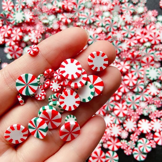 Fake Christmas Sprinkles Polymer Clay Sprinkles Polymer Sprinkles Christmas Polymer Clay Slices Fake Candy Sprinkles for Nail Art DIY Crafts Cake Phone&#xFF08;Christmas-90g-9 Styles&#xFF09;