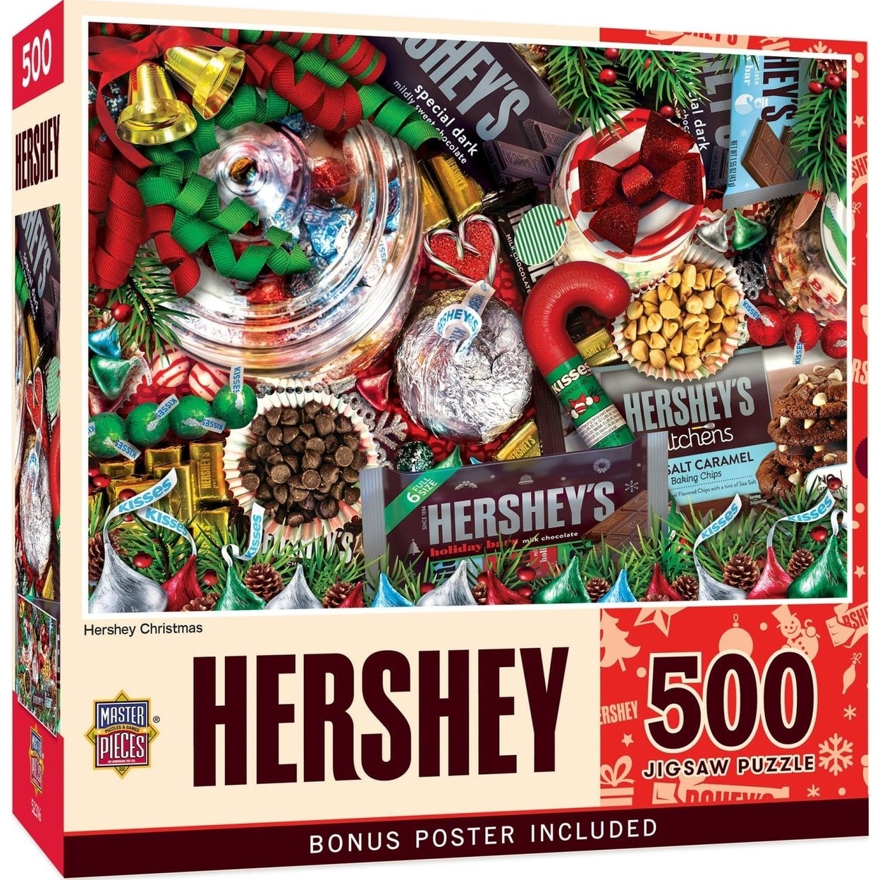 Hersheys Christmas 500 Piece Jigsaw Puzzle Holiday Treats Family Fun Festive