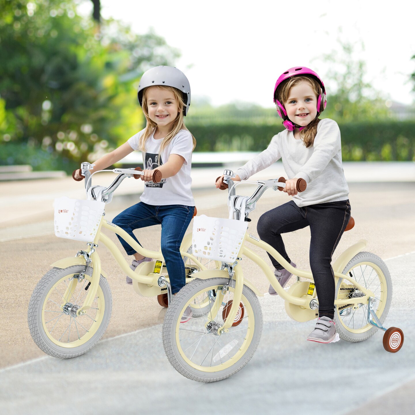 Kids Bike with Adjustable Seat and Bell for Kids 3-8 Years Olds