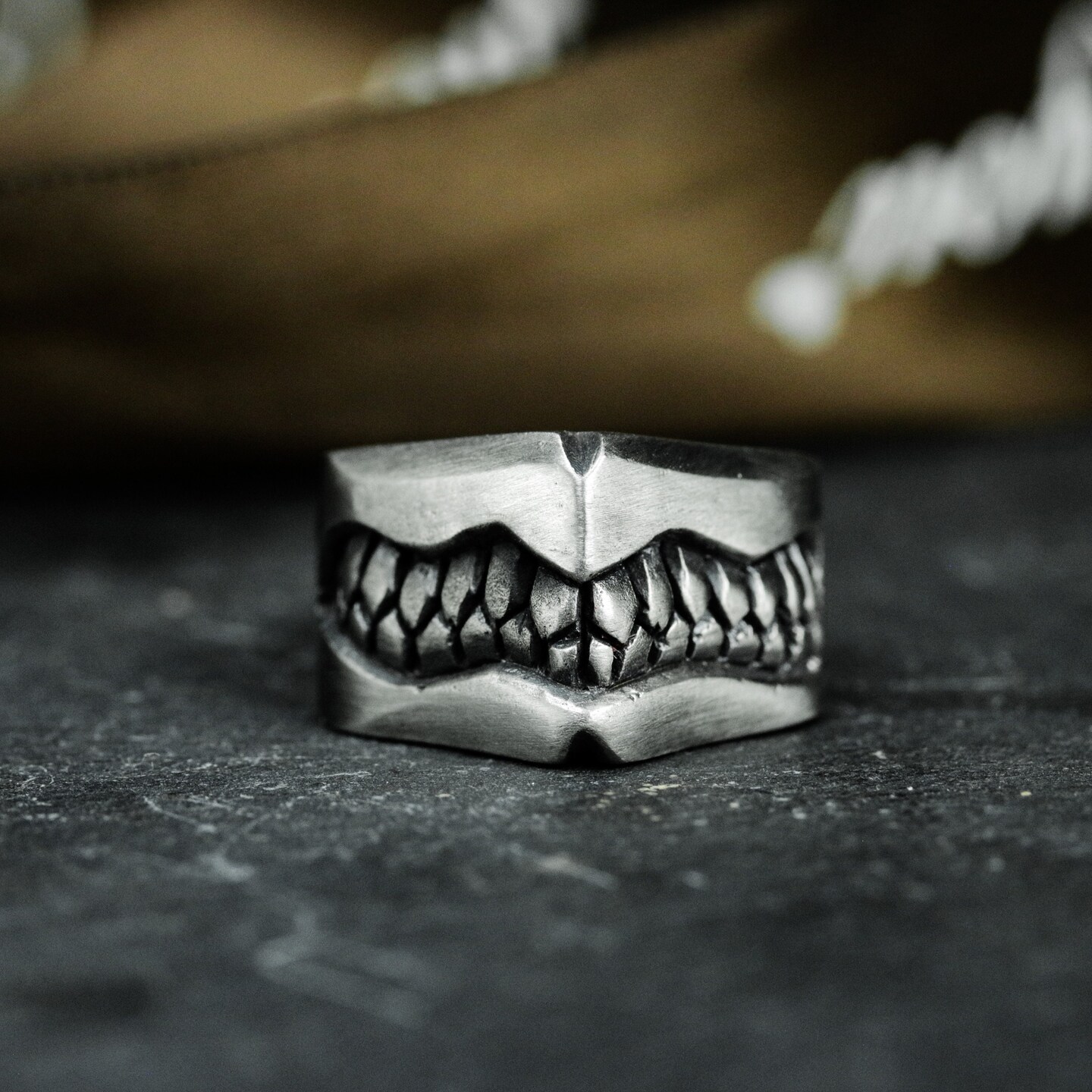 Furious Teeth, Made of 925 Silver, Anger Toward Life and Injustice