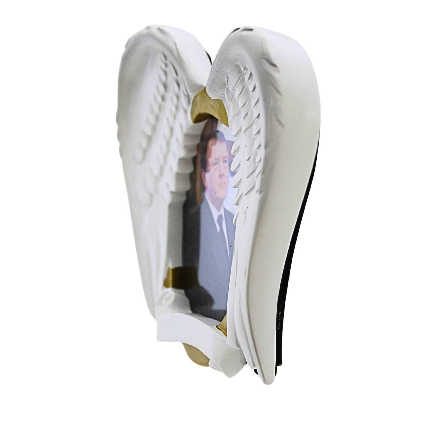 Polarx 3.5 Inch In Loving Memory Frame Ornament Christmas Tree Ornament , Bereavement Angel Wings Bereavement