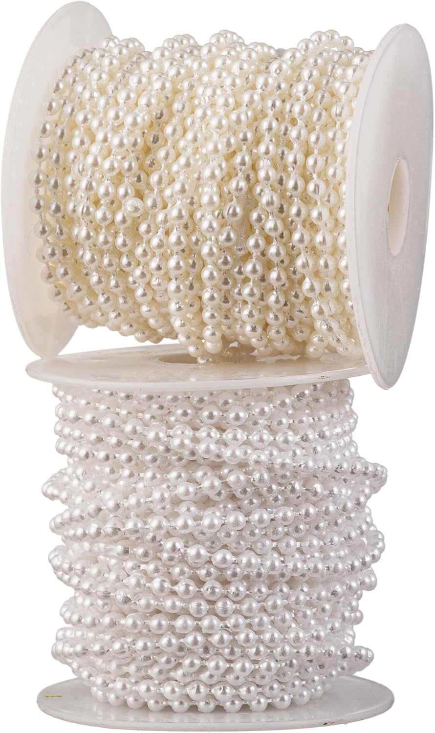 3mm Small Crafts Faux Pearl Beads Garland Pearl Bead Roll Strand of Pearls to Decorate Floral Centerpieces