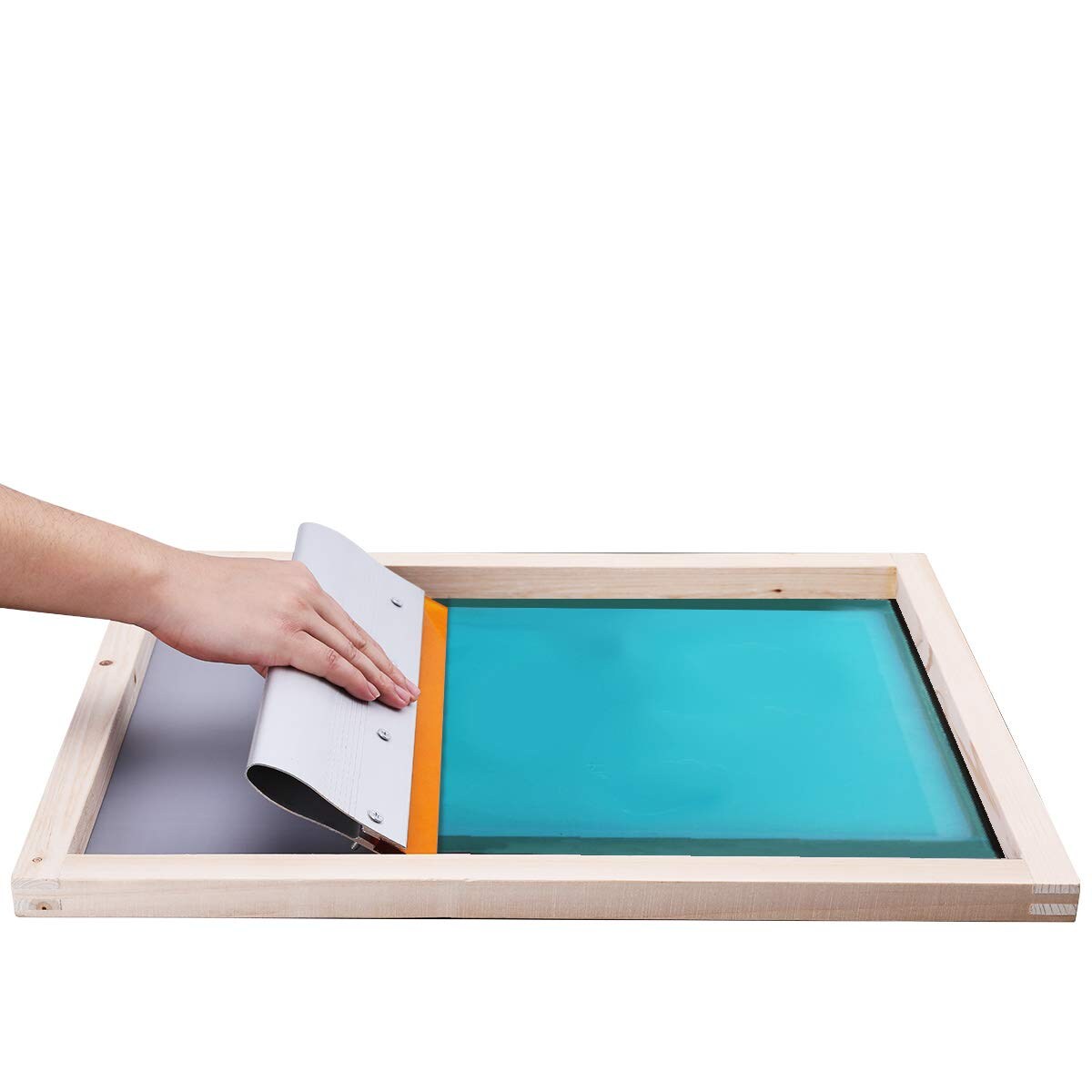 Worown 13.7 Inch Aluminum Handle Screen Printing Squeegee, 75 Durometer Ink Scraper