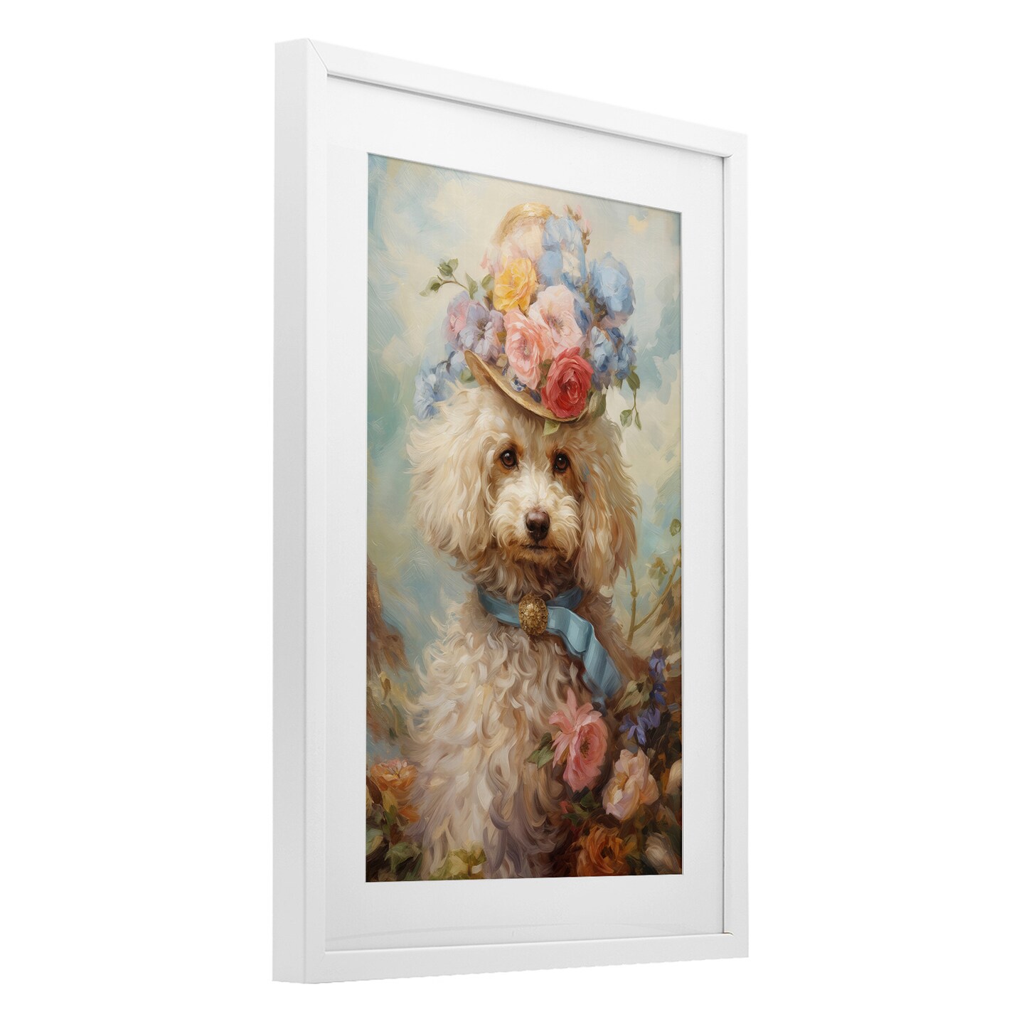 Stupell Industries Labradoodle Victorian Era Pet Framed